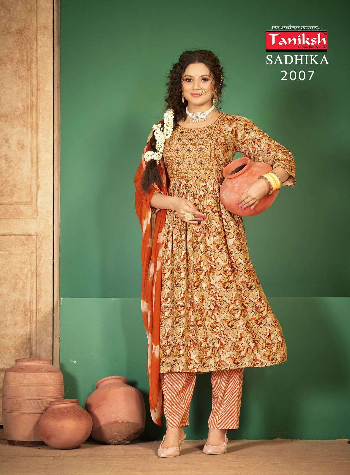 TANIKSH SADHIKA VOL 2 NAIRA CUT PATTERN FANCY KURTI COMBO SET 