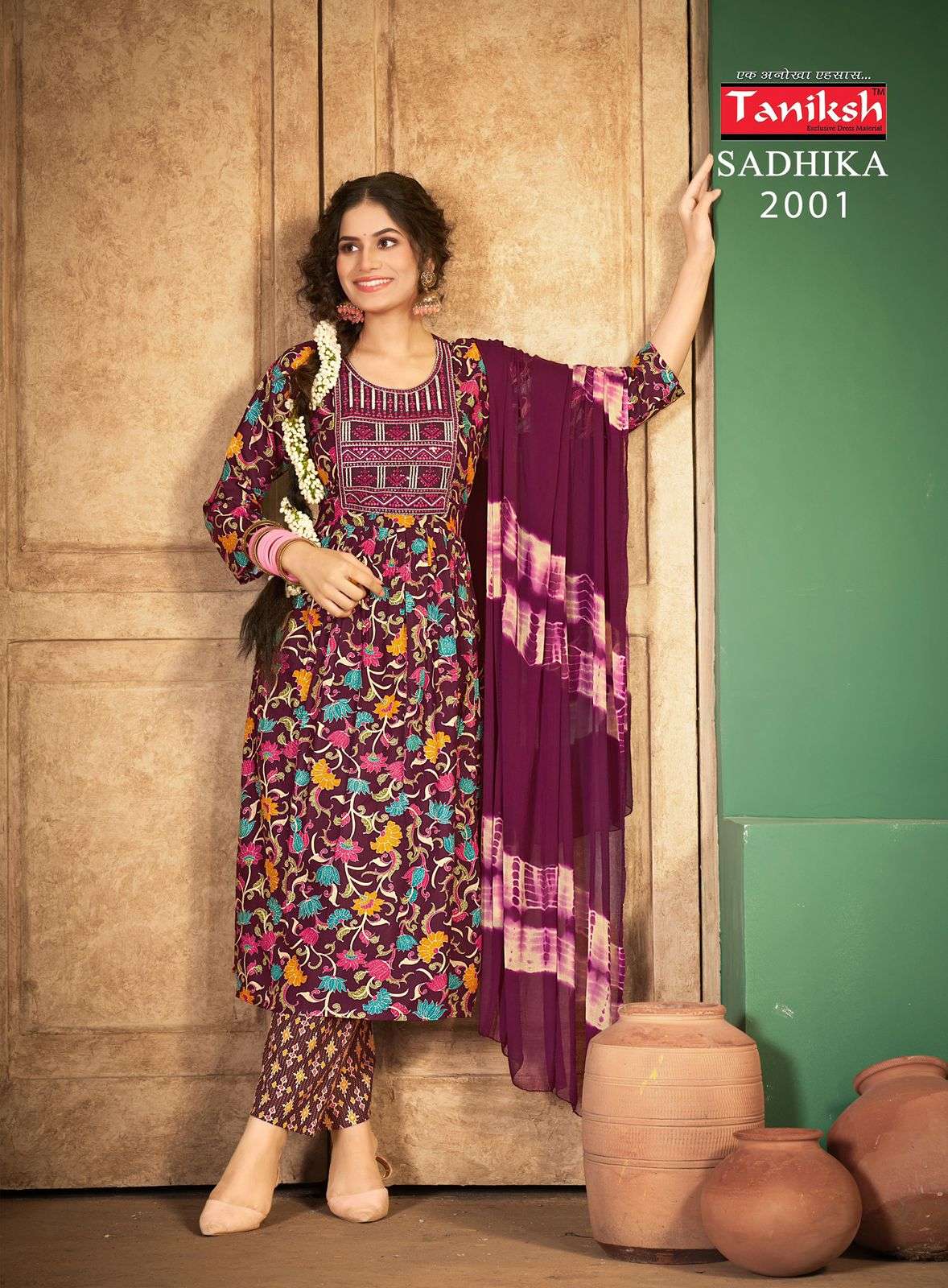 TANIKSH SADHIKA VOL 2 NAIRA CUT PATTERN FANCY KURTI COMBO SET 