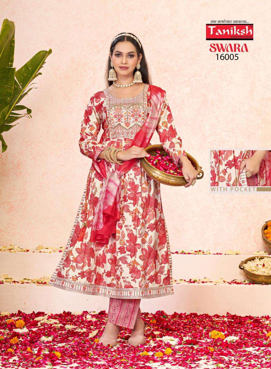TANIKSH SWARA VOL 16 NAIRA CUT PATTERN KURTI COMBO SET 