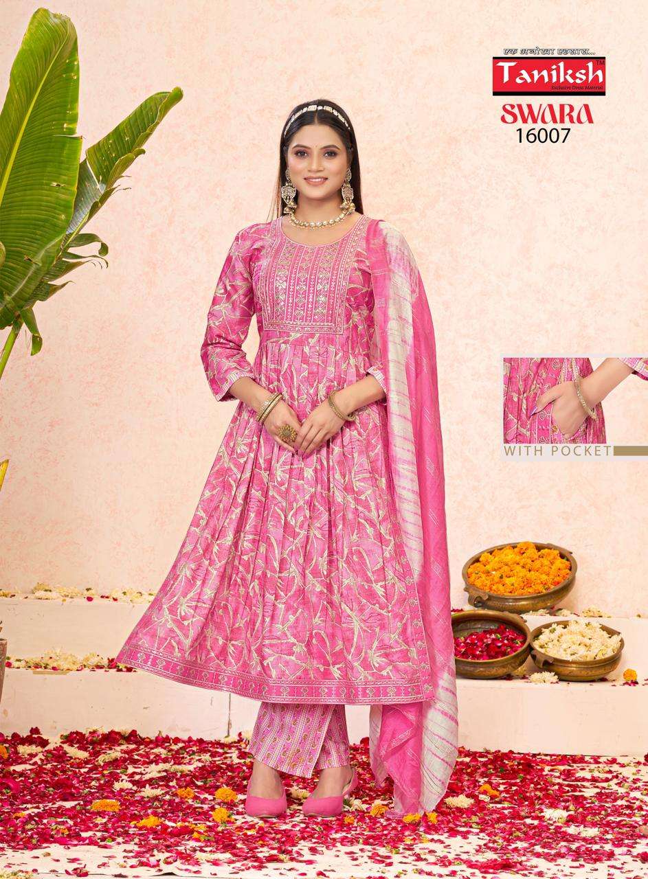 TANIKSH SWARA VOL 16 NAIRA CUT PATTERN KURTI COMBO SET 