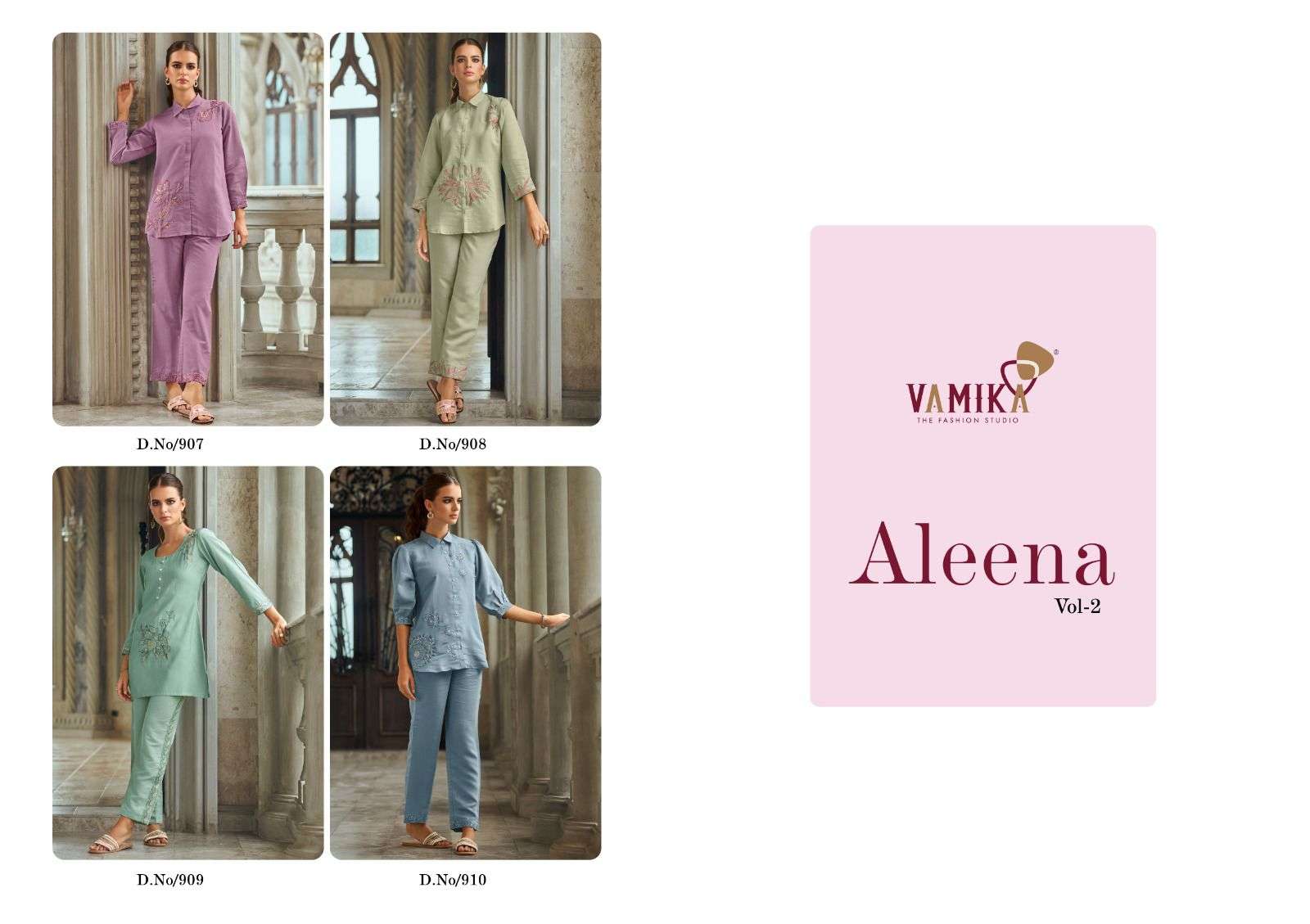 VAMIKA ALEENA VOL 2 VISCOSE FANCY DESIGNER LOOK CO-ORD SET