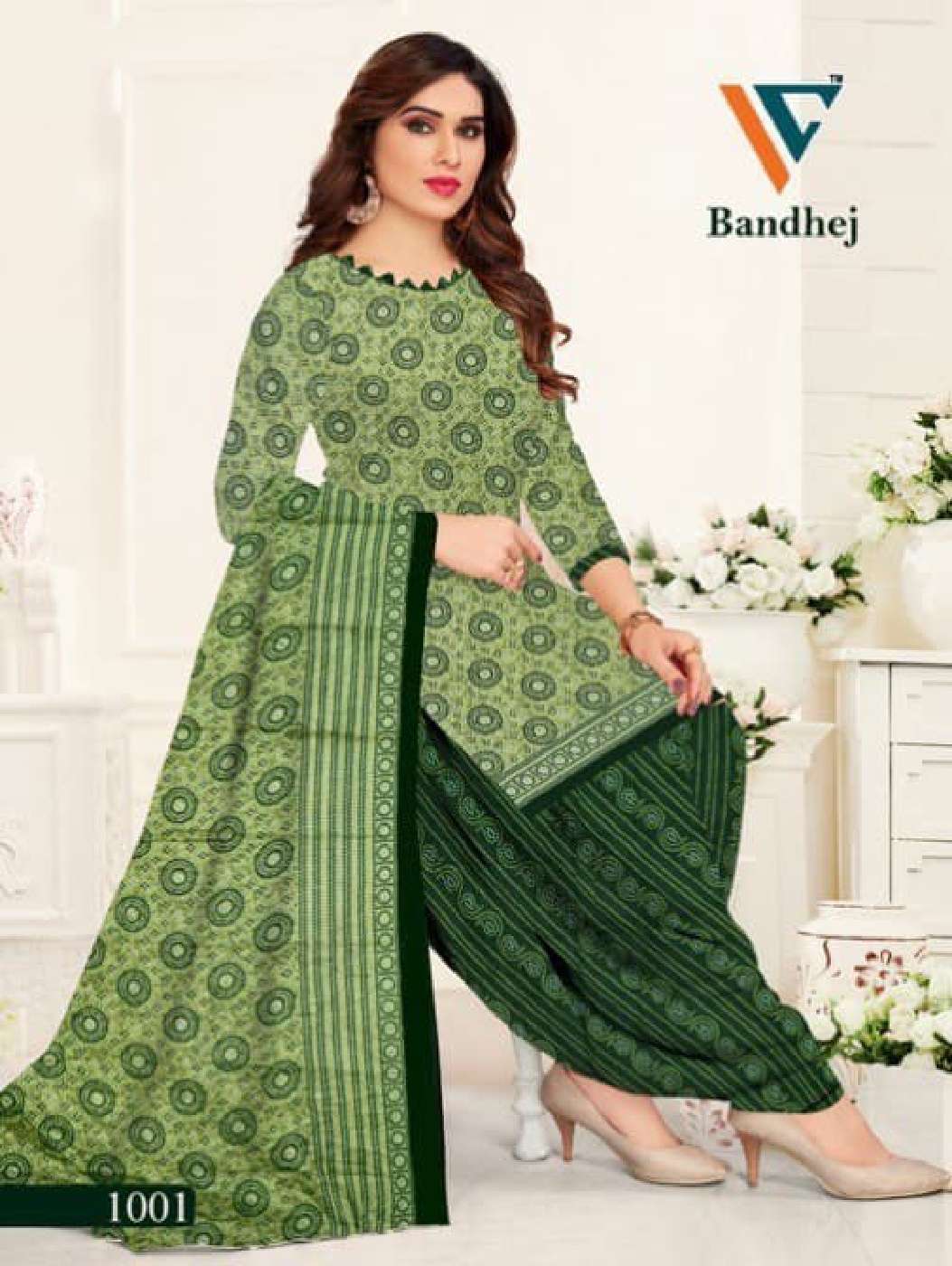 VANDANA‎‎‎ CREATION BANDHEJ VOL 1 COTTON PATIYALA DRESS