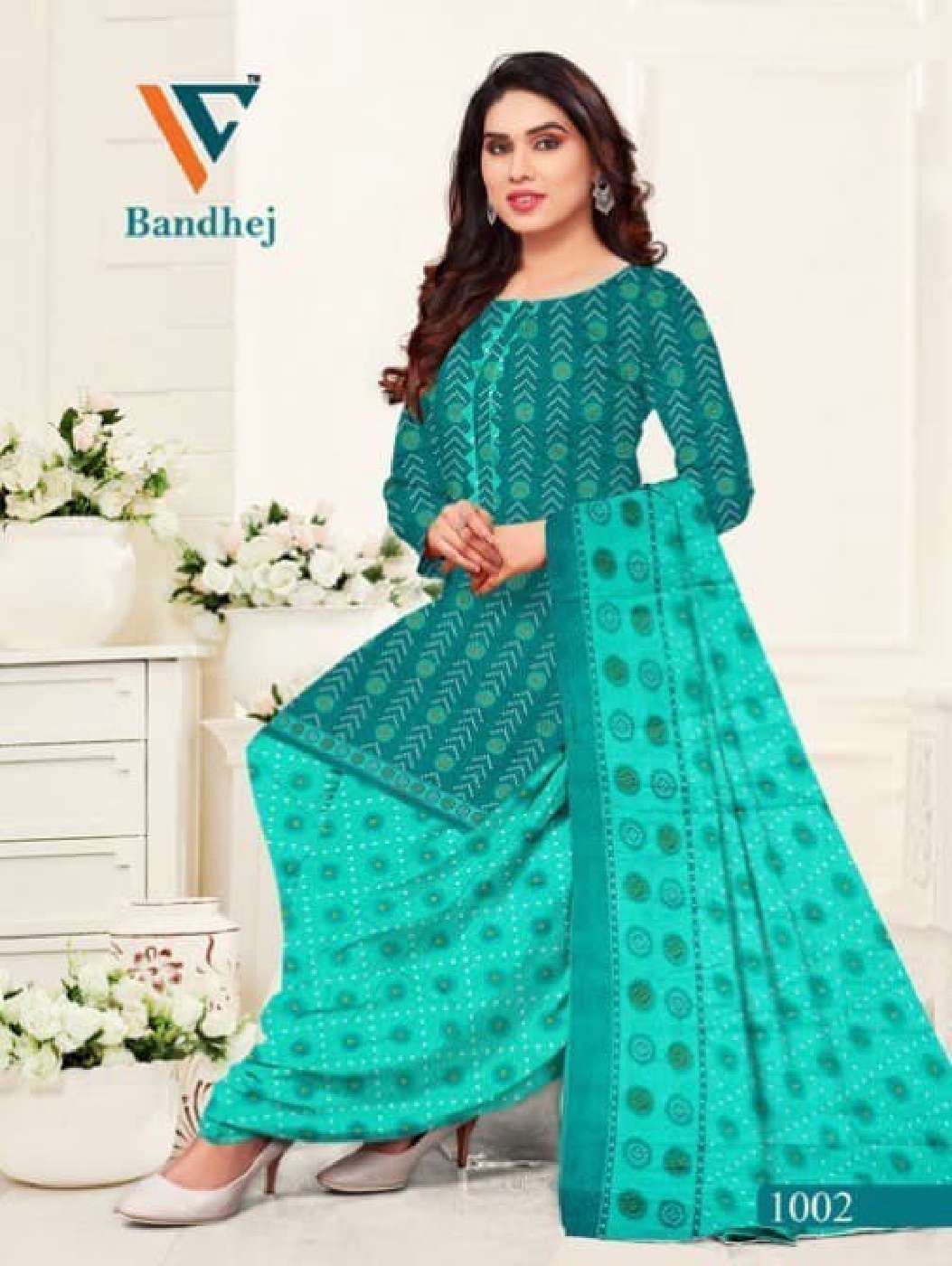 VANDANA‎‎‎ CREATION BANDHEJ VOL 1 COTTON PATIYALA DRESS