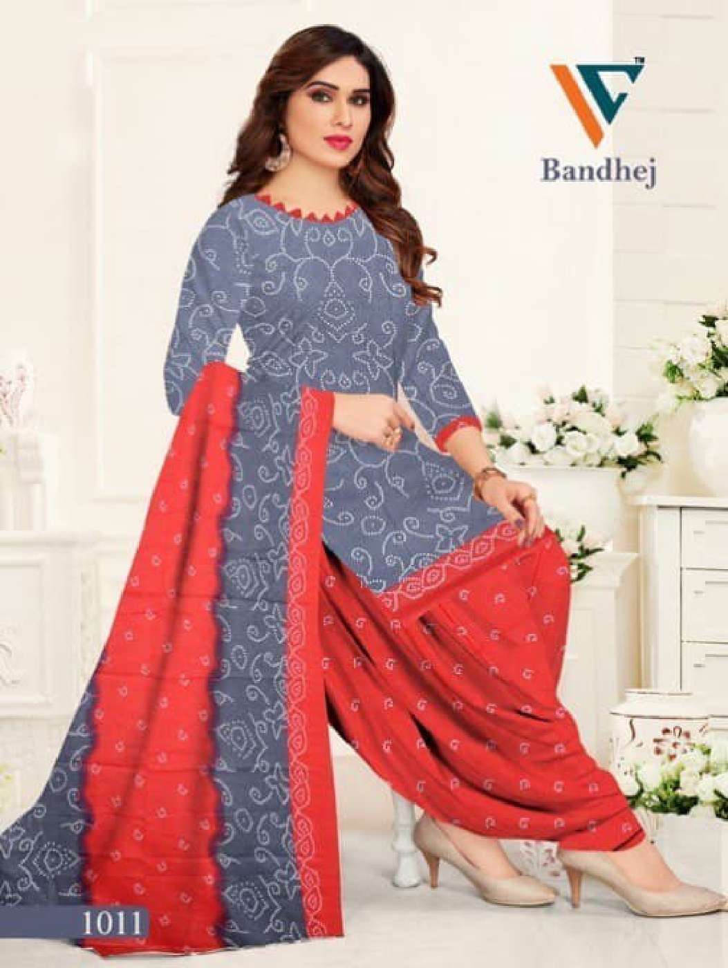 VANDANA‎‎‎ CREATION BANDHEJ VOL 1 COTTON PATIYALA DRESS