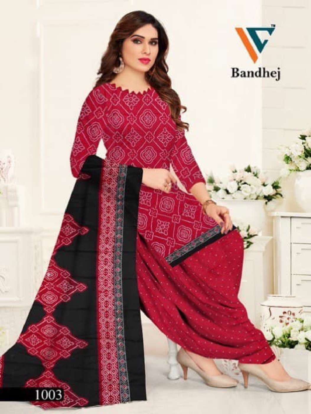 VANDANA‎‎‎ CREATION BANDHEJ VOL 1 COTTON PATIYALA DRESS