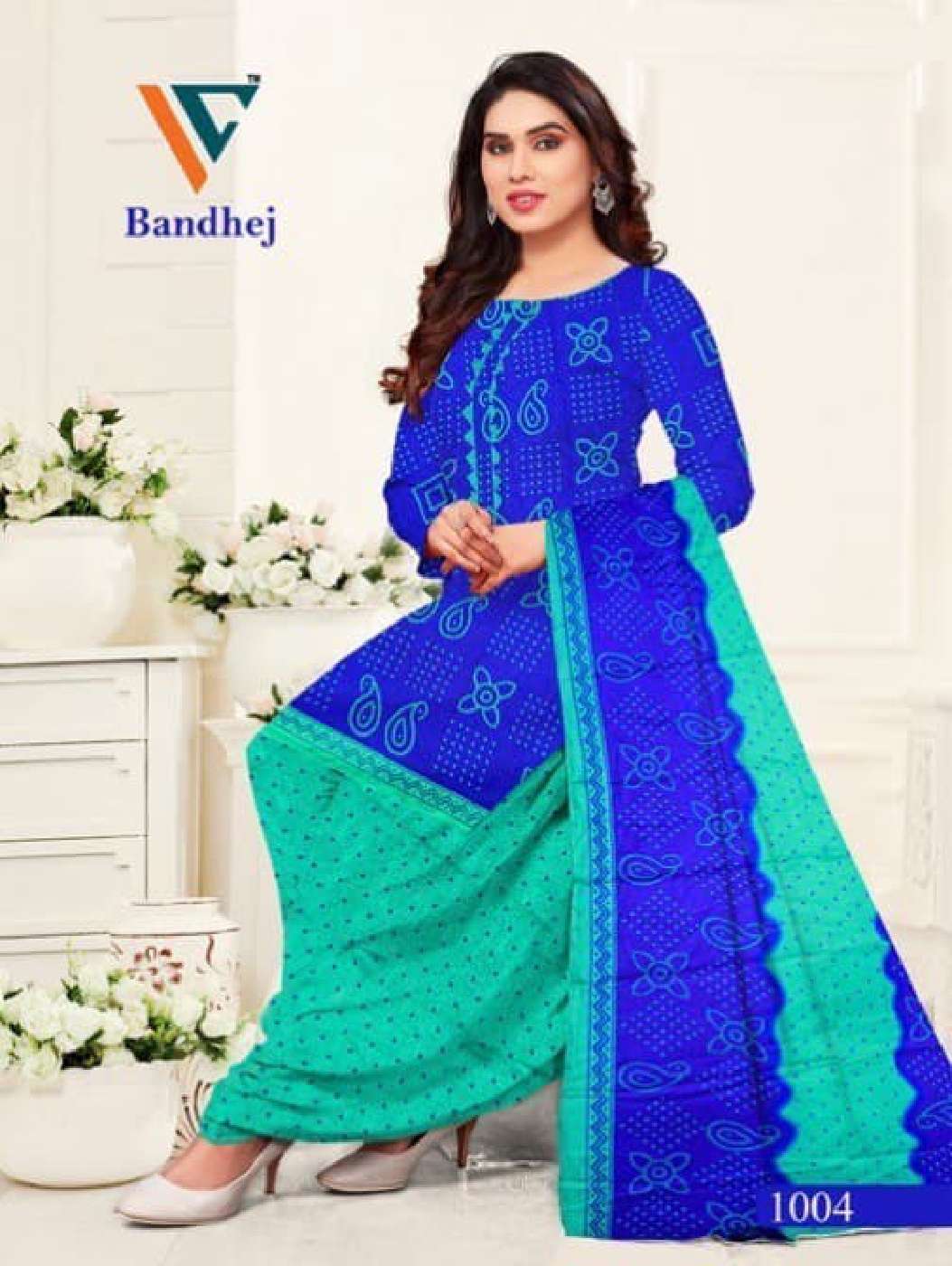 VANDANA‎‎‎ CREATION BANDHEJ VOL 1 COTTON PATIYALA DRESS