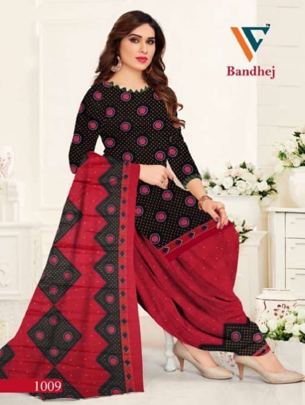 VANDANA‎‎‎ CREATION BANDHEJ VOL 1 COTTON PATIYALA DRESS