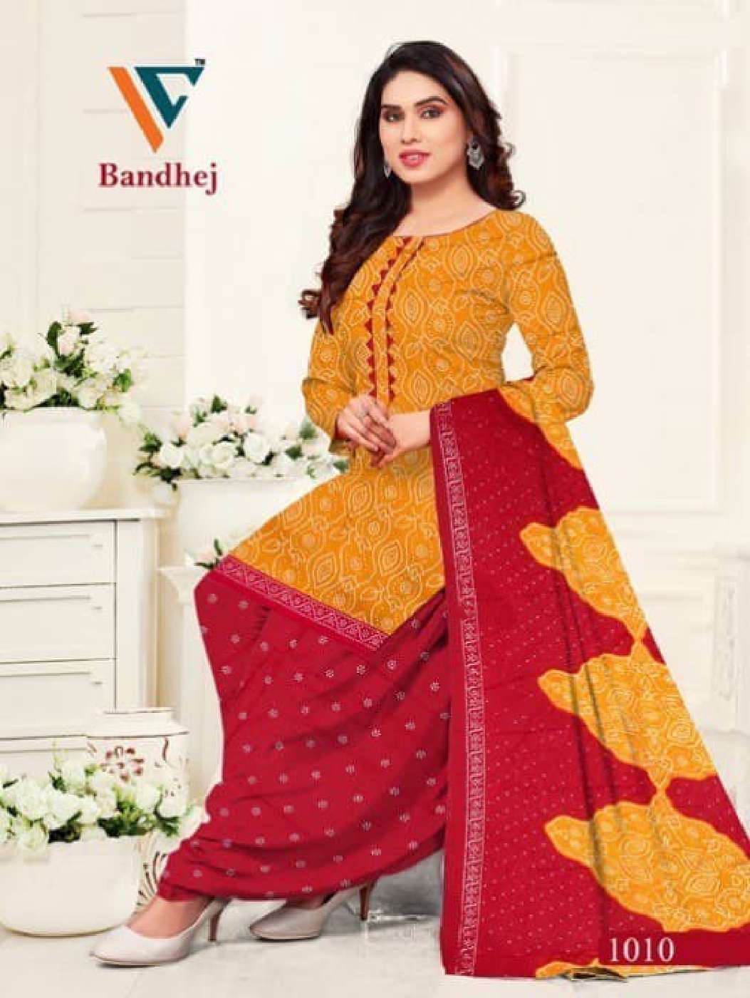 VANDANA‎‎‎ CREATION BANDHEJ VOL 1 COTTON PATIYALA DRESS
