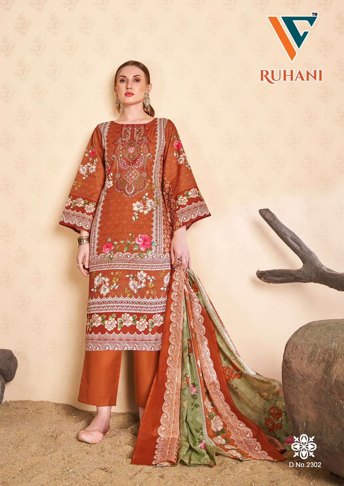 VANDANA‎‎‎‎ CREATION RUHANI‎‎ VOL 23 COTTON DIGITAL STYLE PRINTS SALWAR SUIT