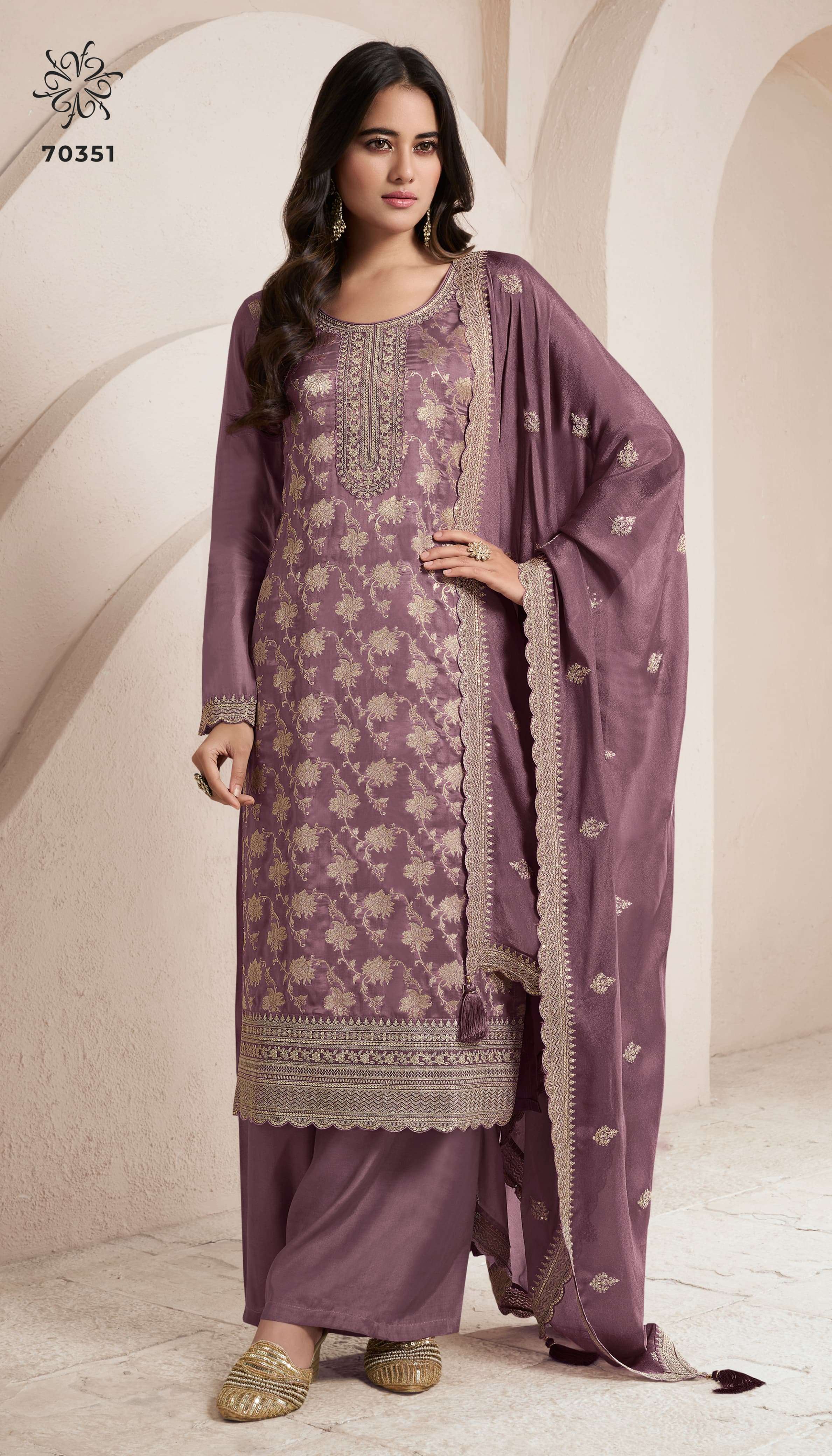 VINAY FASHION KULEESH SILKY VOL 4 SILK JACQUARD DESIGNER SUIT