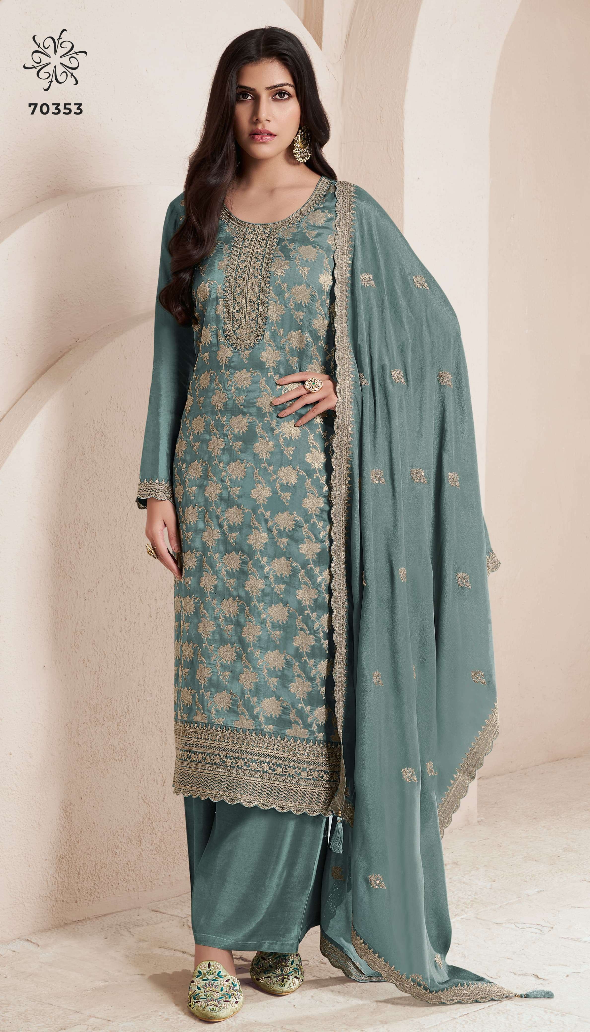 VINAY FASHION KULEESH SILKY VOL 4 SILK JACQUARD DESIGNER SUIT