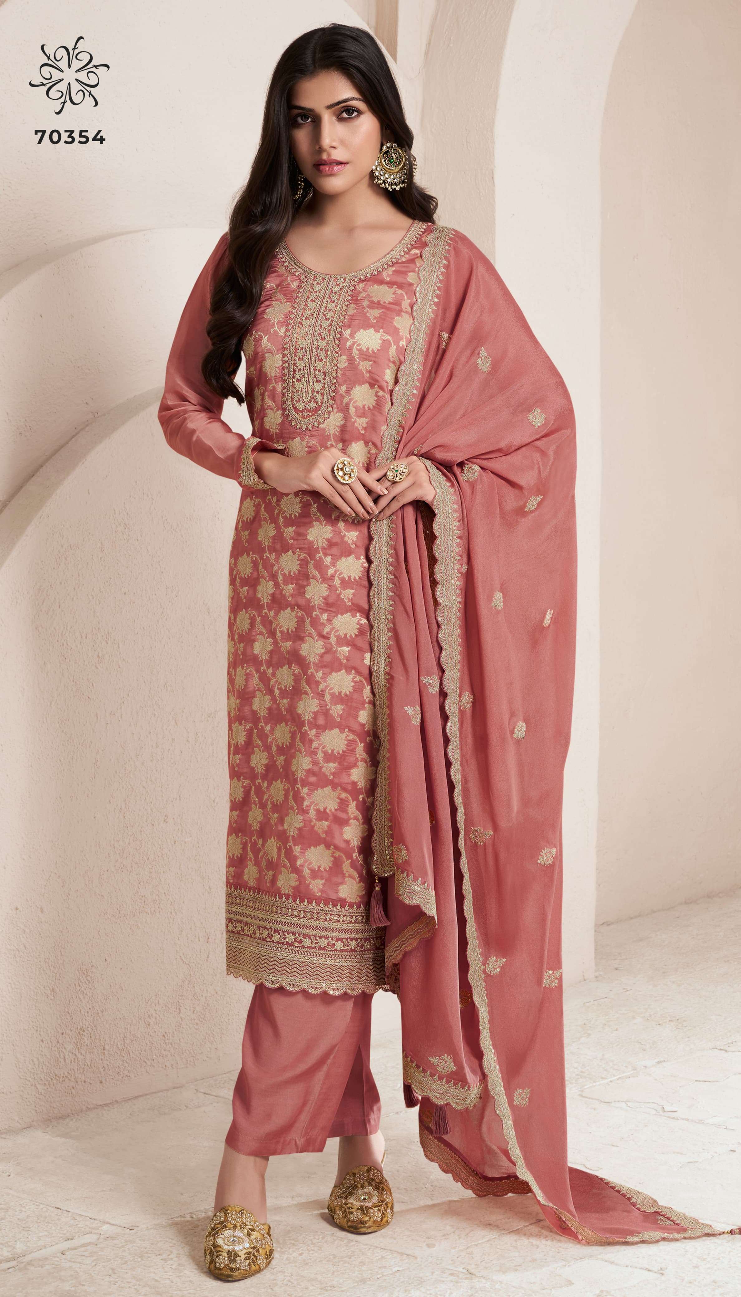 VINAY FASHION KULEESH SILKY VOL 4 SILK JACQUARD DESIGNER SUIT