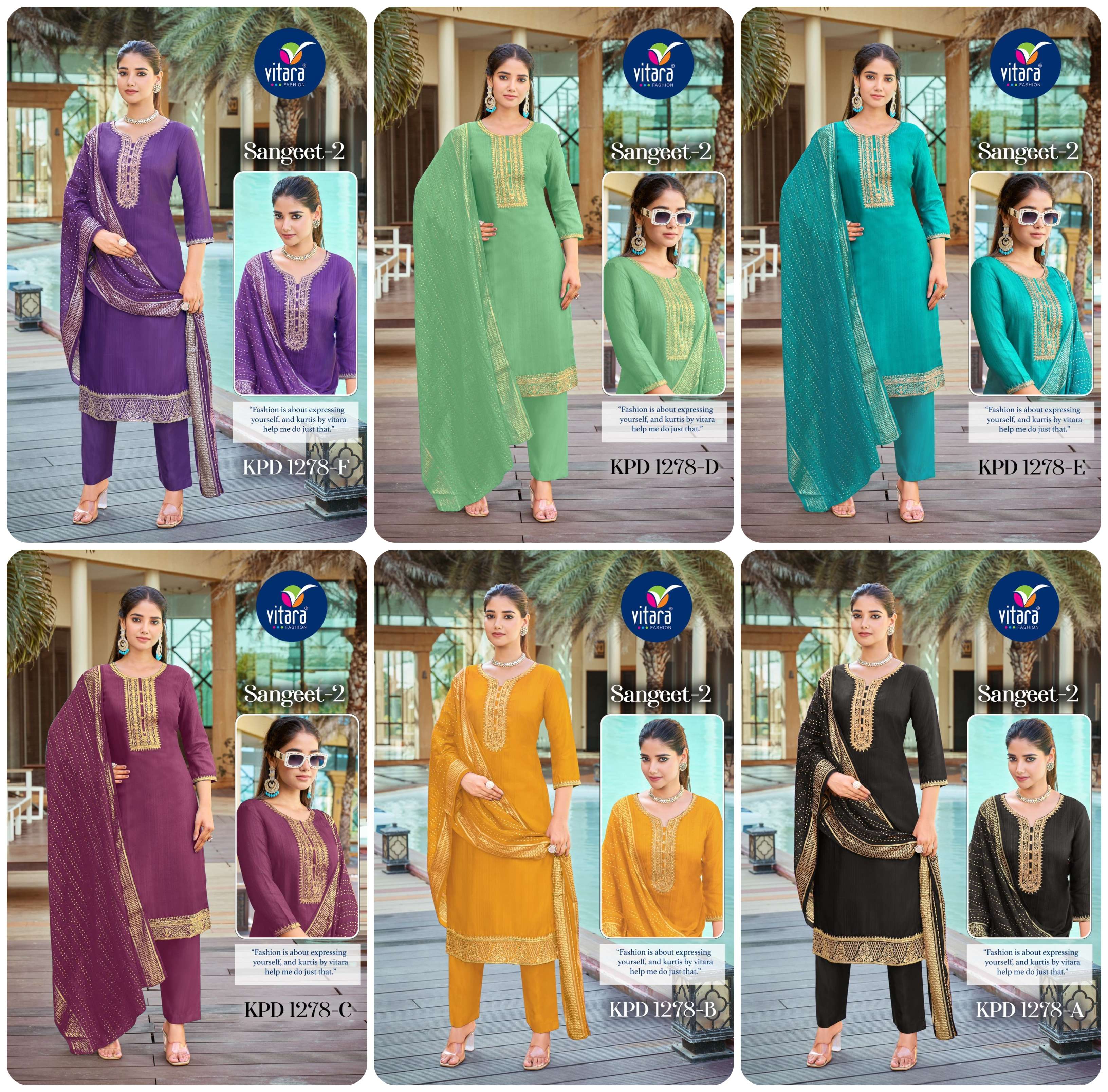 VITARA FASHION  SANGEET VOL 2 SILK WITH FANCY WORKS SUIT