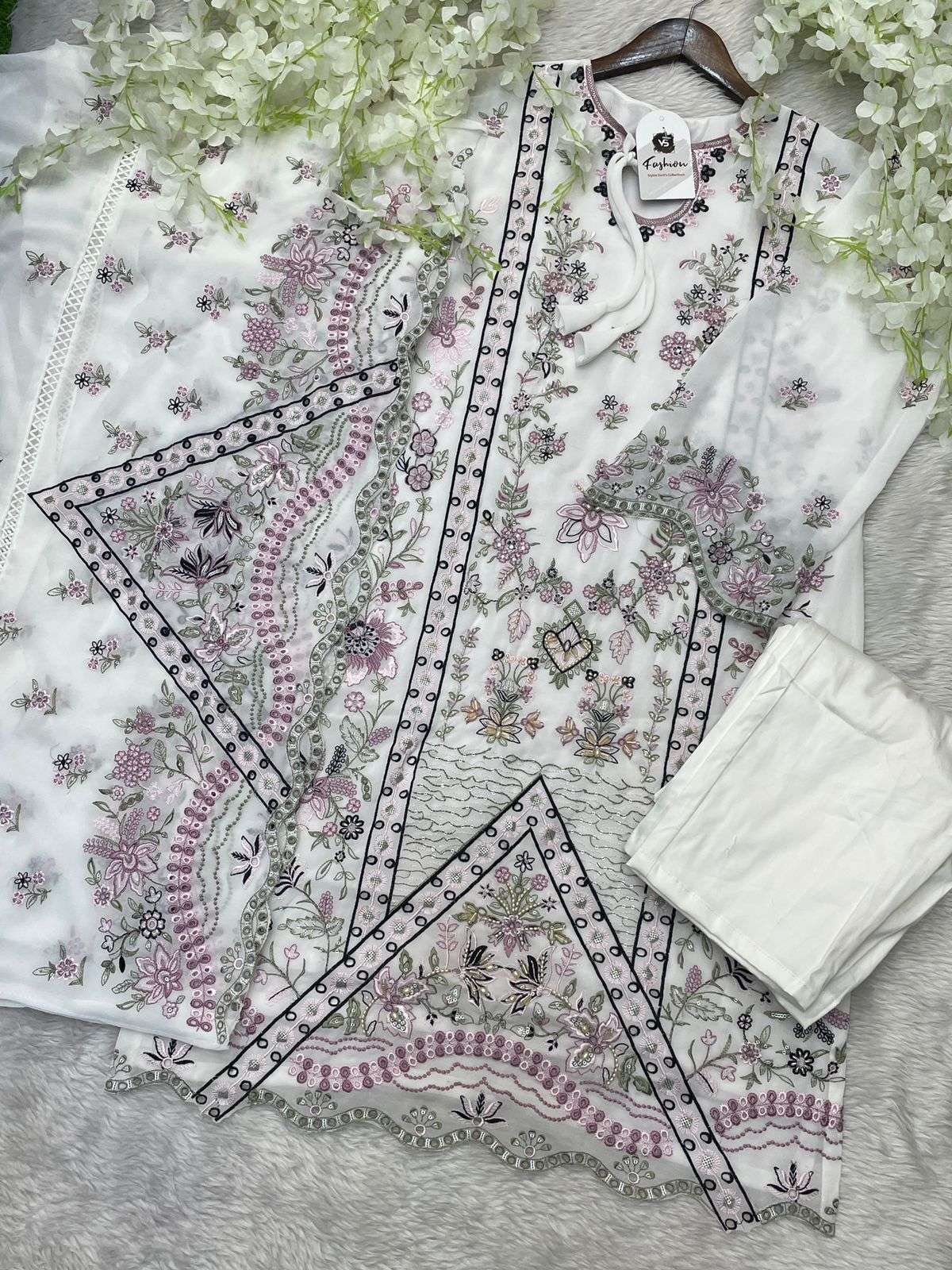 VS FASHION D NO 12006 GEORGETTE BEAUTIFUL DESIGNER PAKISTANI SUIT