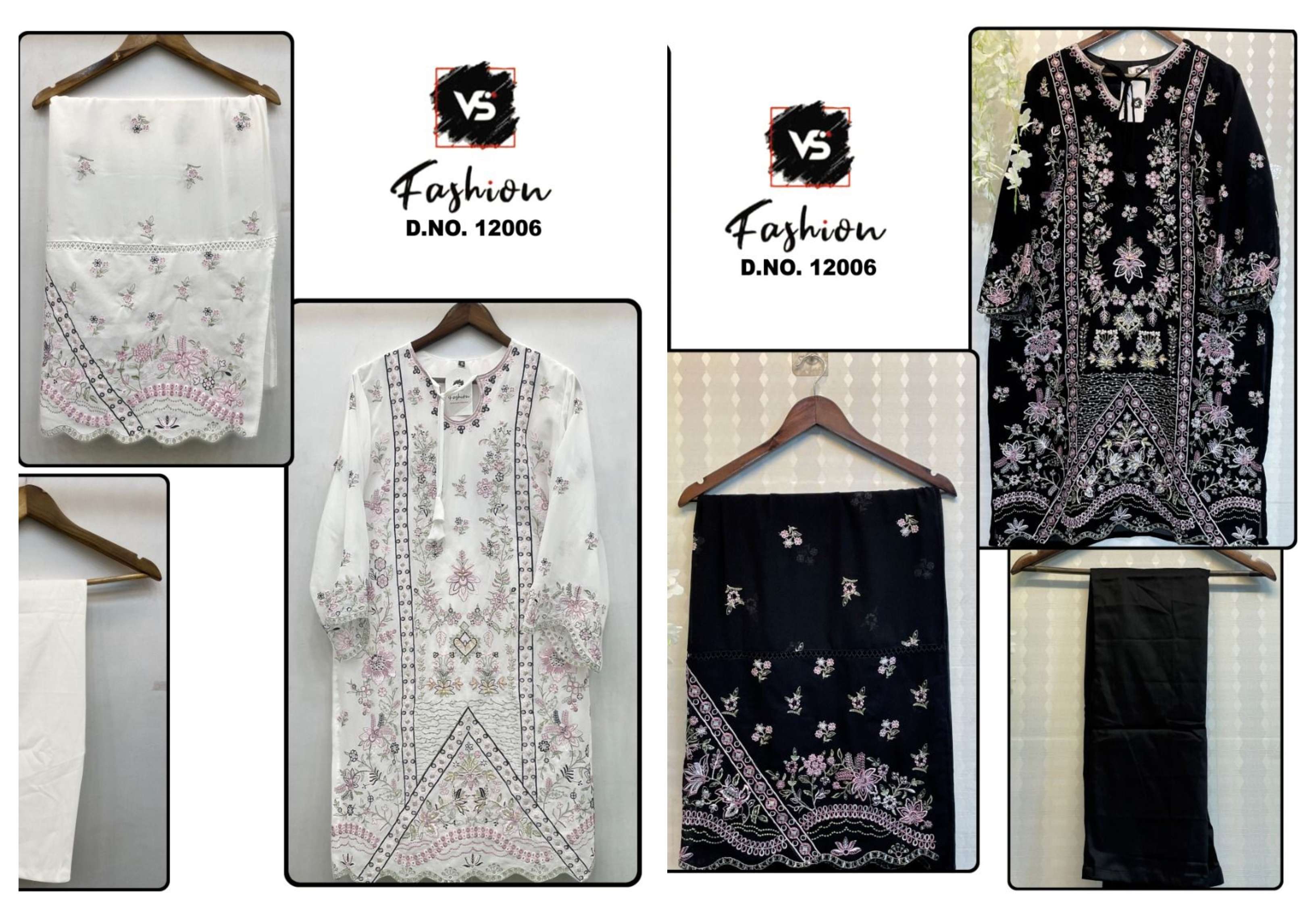 VS FASHION D NO 12006 GEORGETTE BEAUTIFUL DESIGNER PAKISTANI SUIT