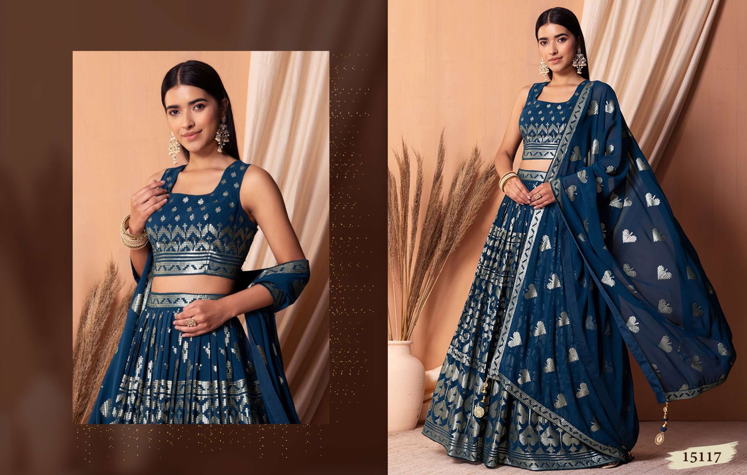 ZEEL CLOTHING VOL 25 GEORGETTE DESIGNER LEHENGA CHOLI