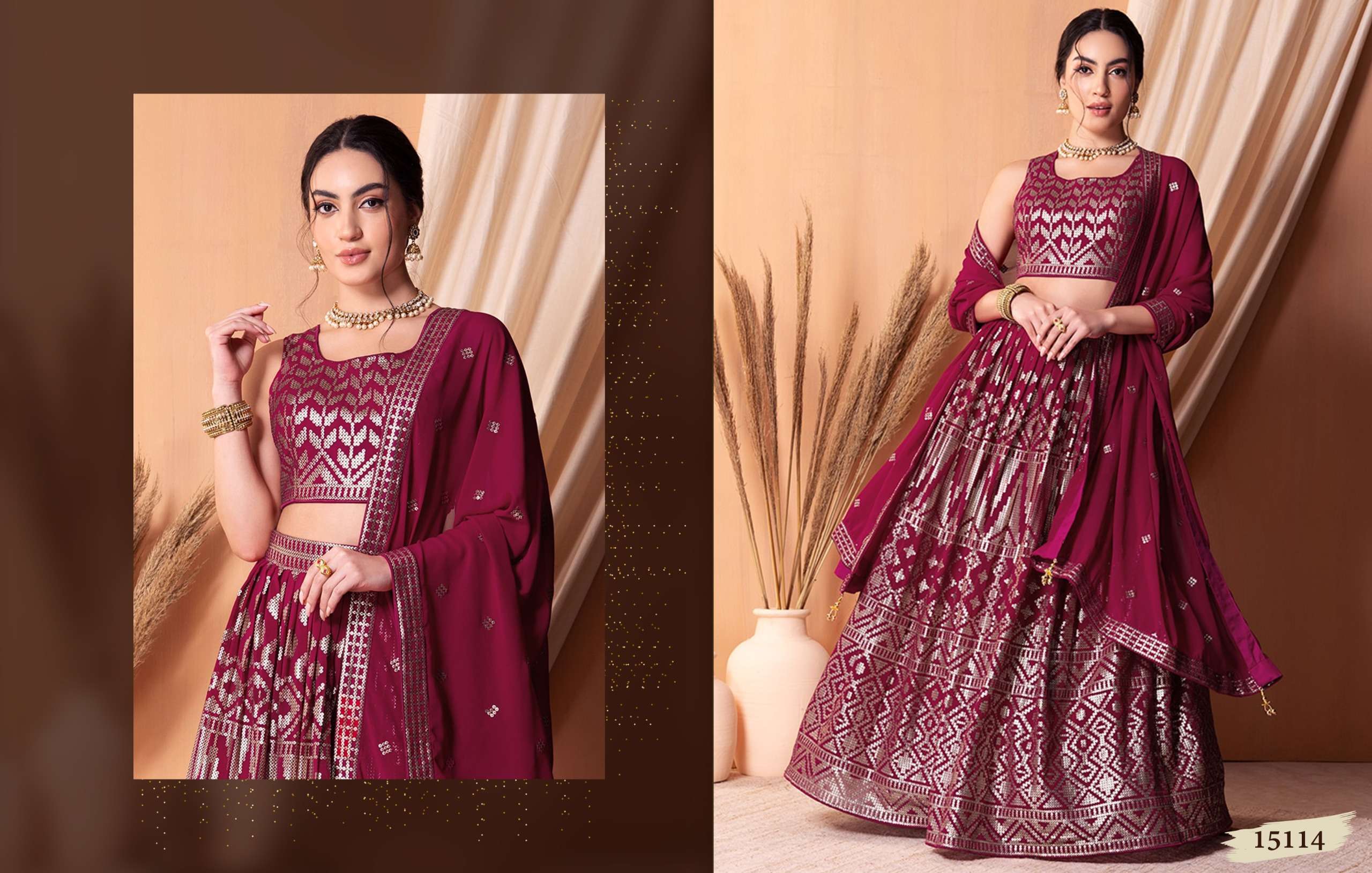 ZEEL CLOTHING VOL 25 GEORGETTE DESIGNER LEHENGA CHOLI