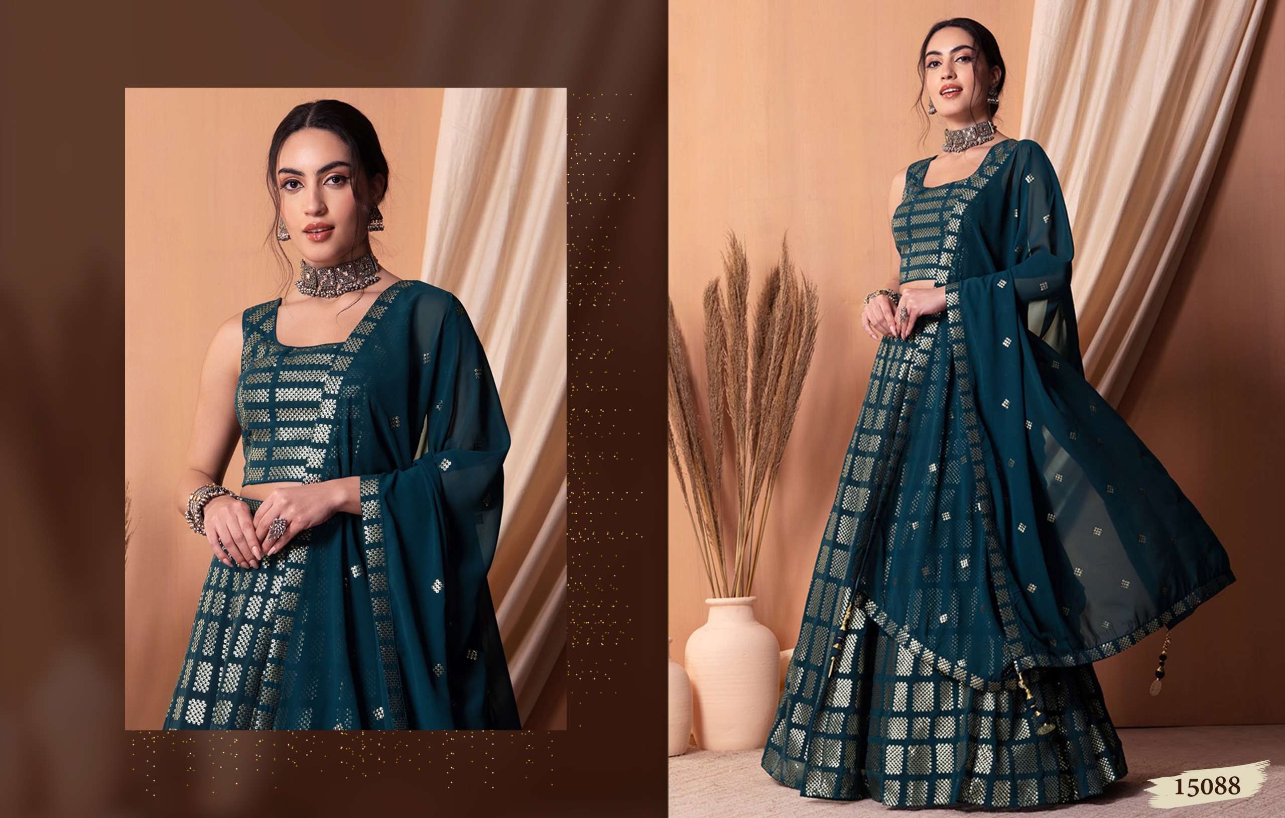 ZEEL CLOTHING VOL 25 GEORGETTE DESIGNER LEHENGA CHOLI