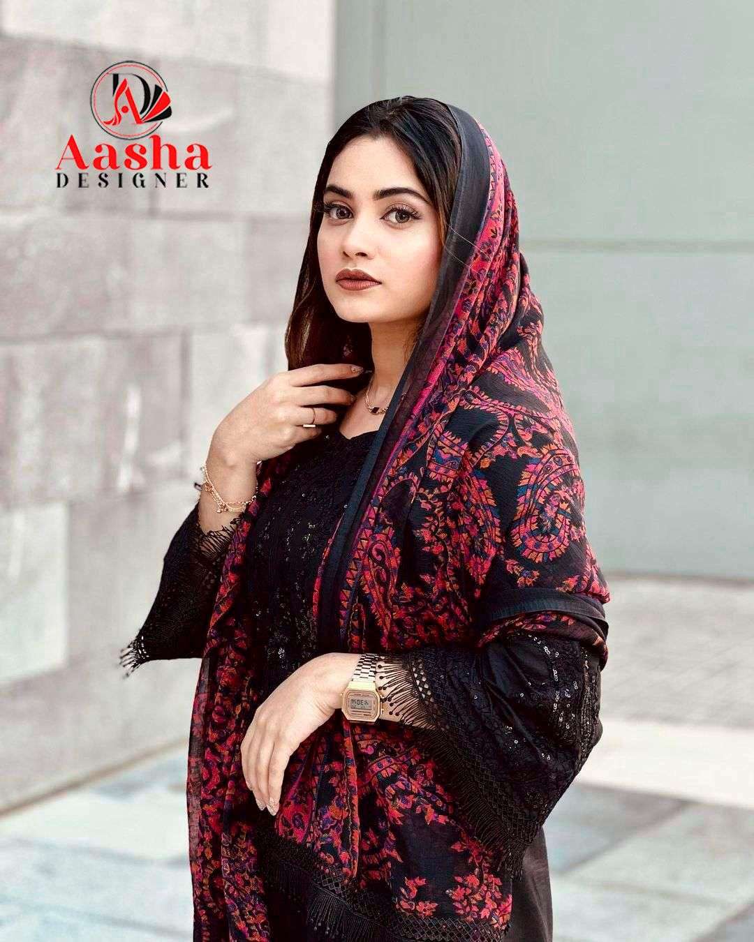 AASHA DESIGNER DESIGN NO - 1139 HEAVY RAYON SELF EMBROIDERED PARTY WEAR SUIT