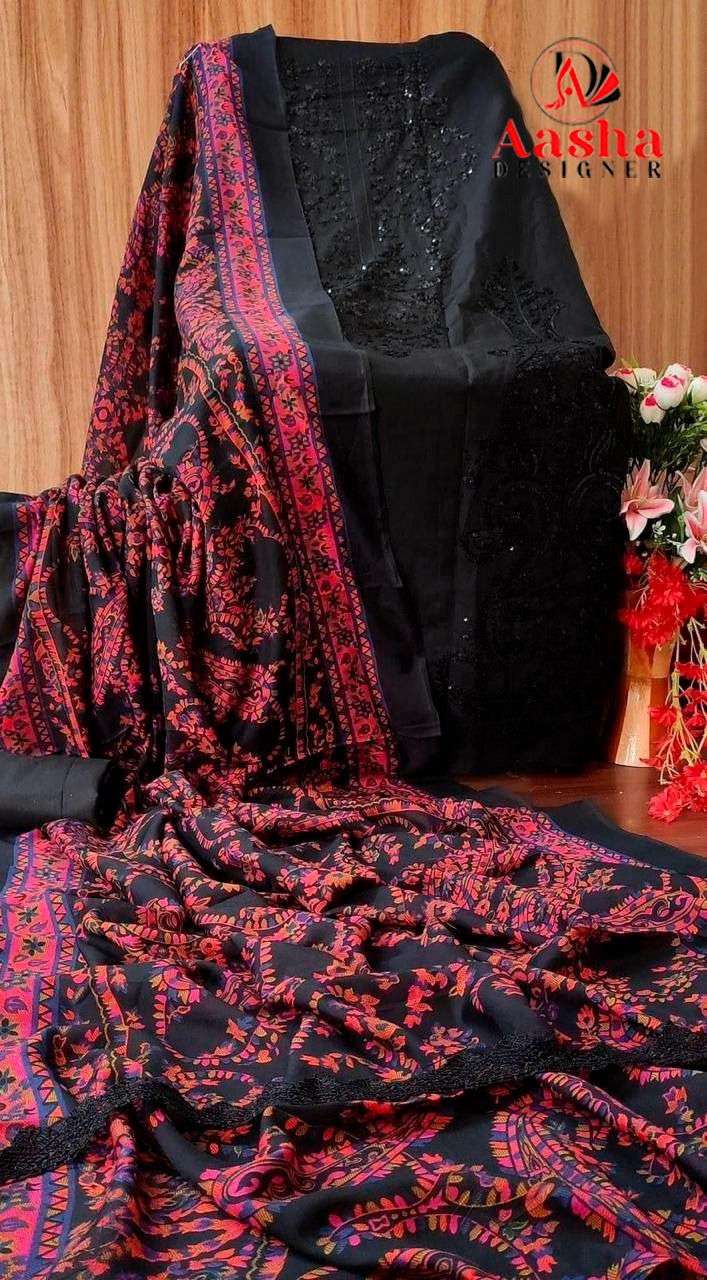 AASHA DESIGNER DESIGN NO - 1139 HEAVY RAYON SELF EMBROIDERED PARTY WEAR SUIT