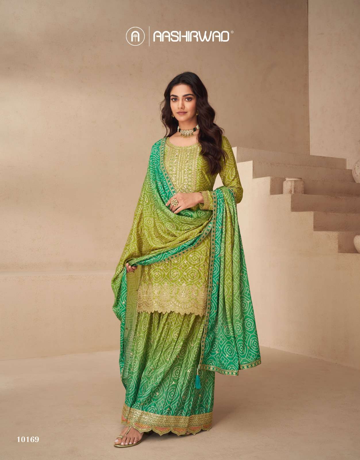 AASHIRWAD CREATION NETRA SILK HEAVY EMBROIDERY DESIGNER SUIT