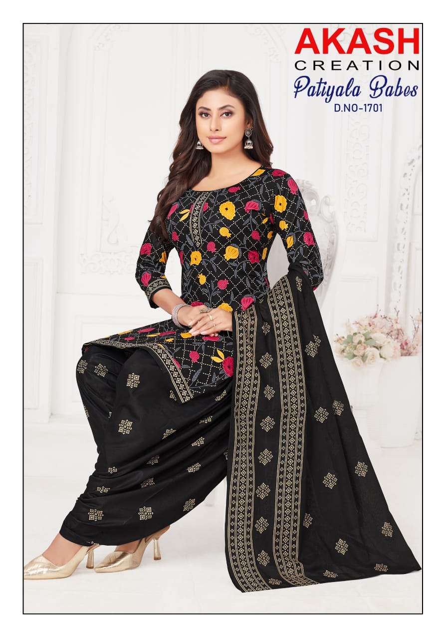 AKASH CREATION PATIYALA BABES VOL 17 COTTON PRINTED SALWAR SUIT