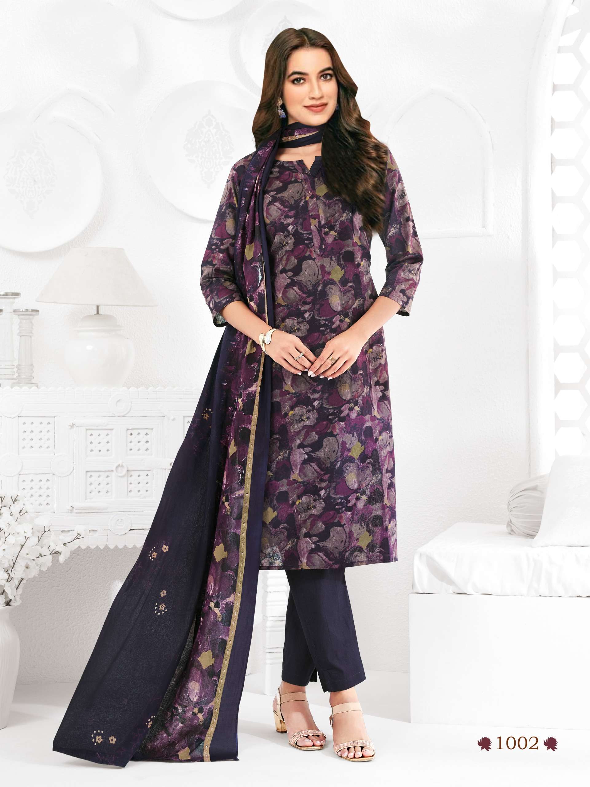 AKSHARA VOL 1 COTTON PRINTED DRESS MATERIAL 