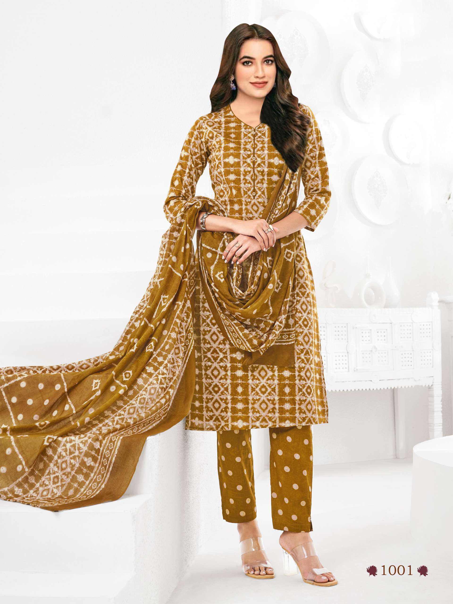 AKSHARA VOL 1 COTTON PRINTED DRESS MATERIAL 