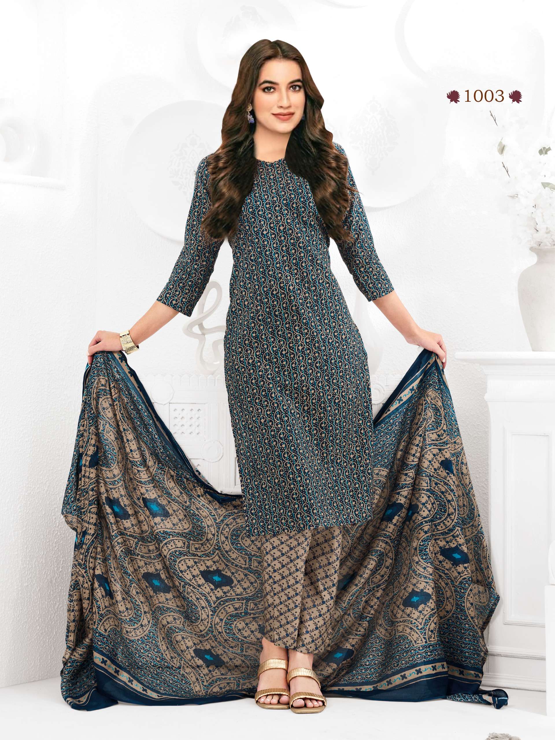 AKSHARA VOL 1 COTTON PRINTED DRESS MATERIAL 