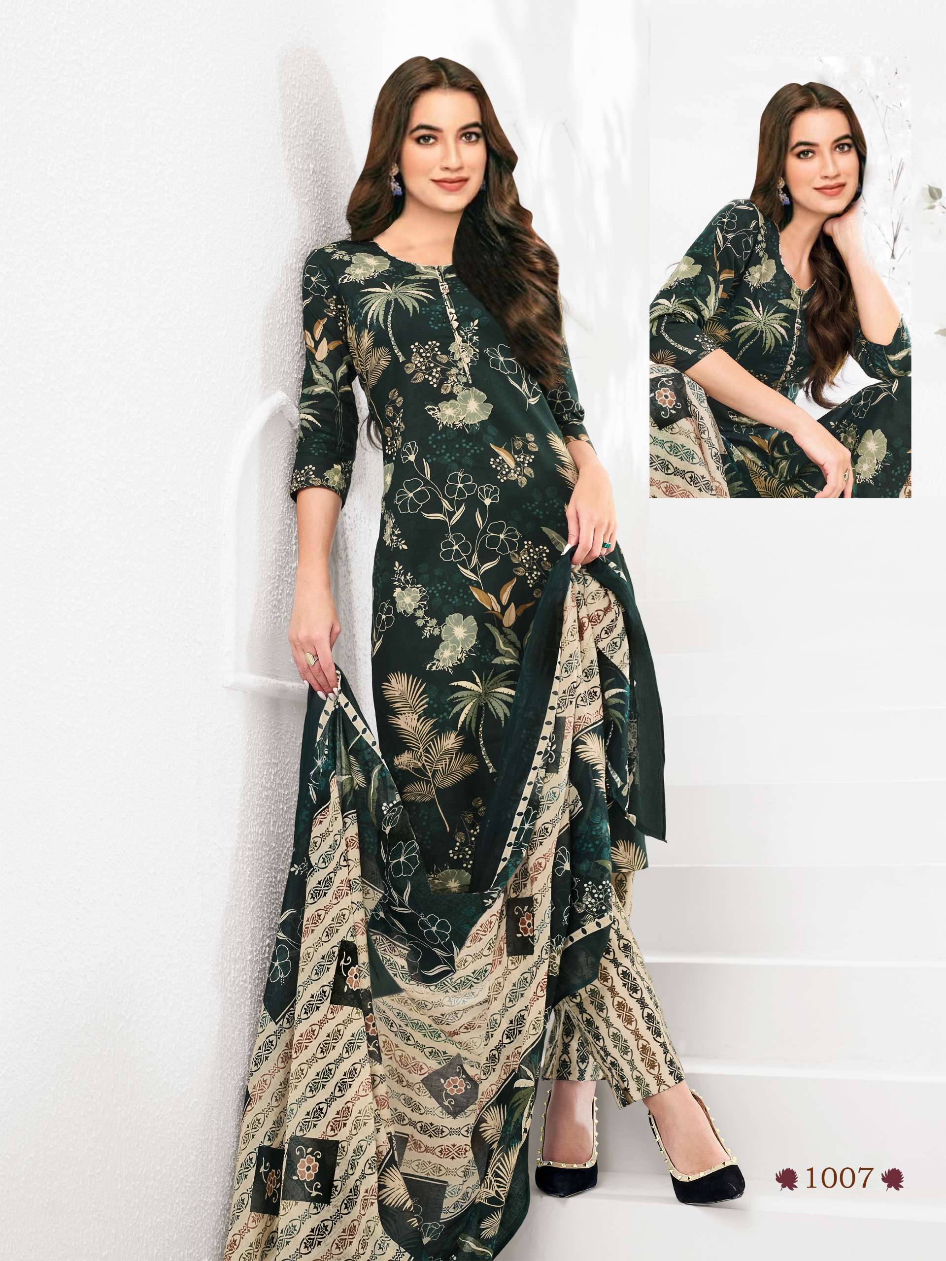 AKSHARA VOL 1 COTTON PRINTED DRESS MATERIAL 