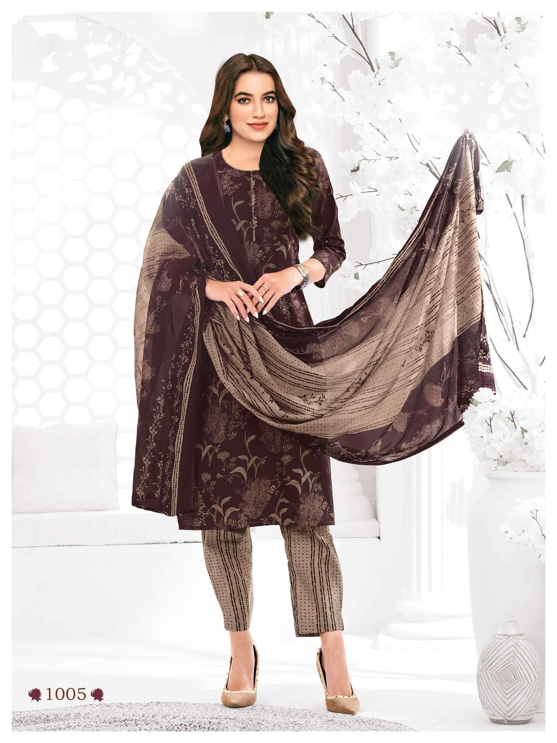 AKSHARA VOL 1 COTTON PRINTED DRESS MATERIAL 