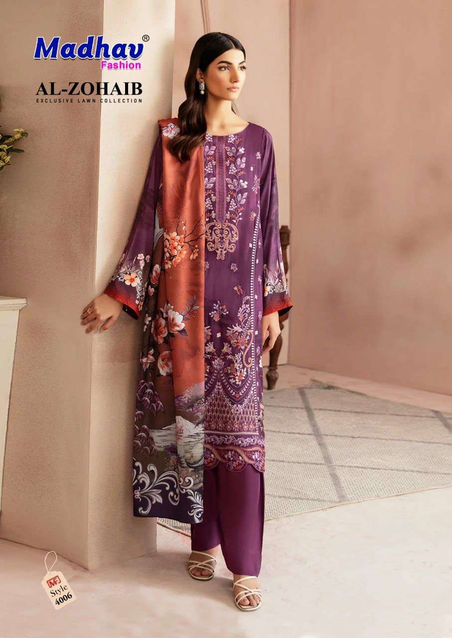 AL ZOHAIB VOL 4 LAWN COTTON DIGITAL PRINTS SALWAR SUIT