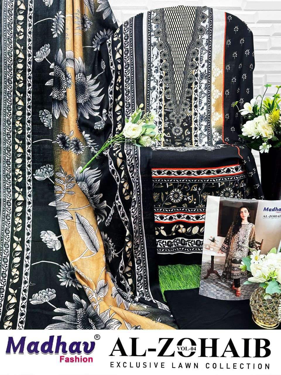 AL ZOHAIB VOL 4 LAWN COTTON DIGITAL PRINTS SALWAR SUIT