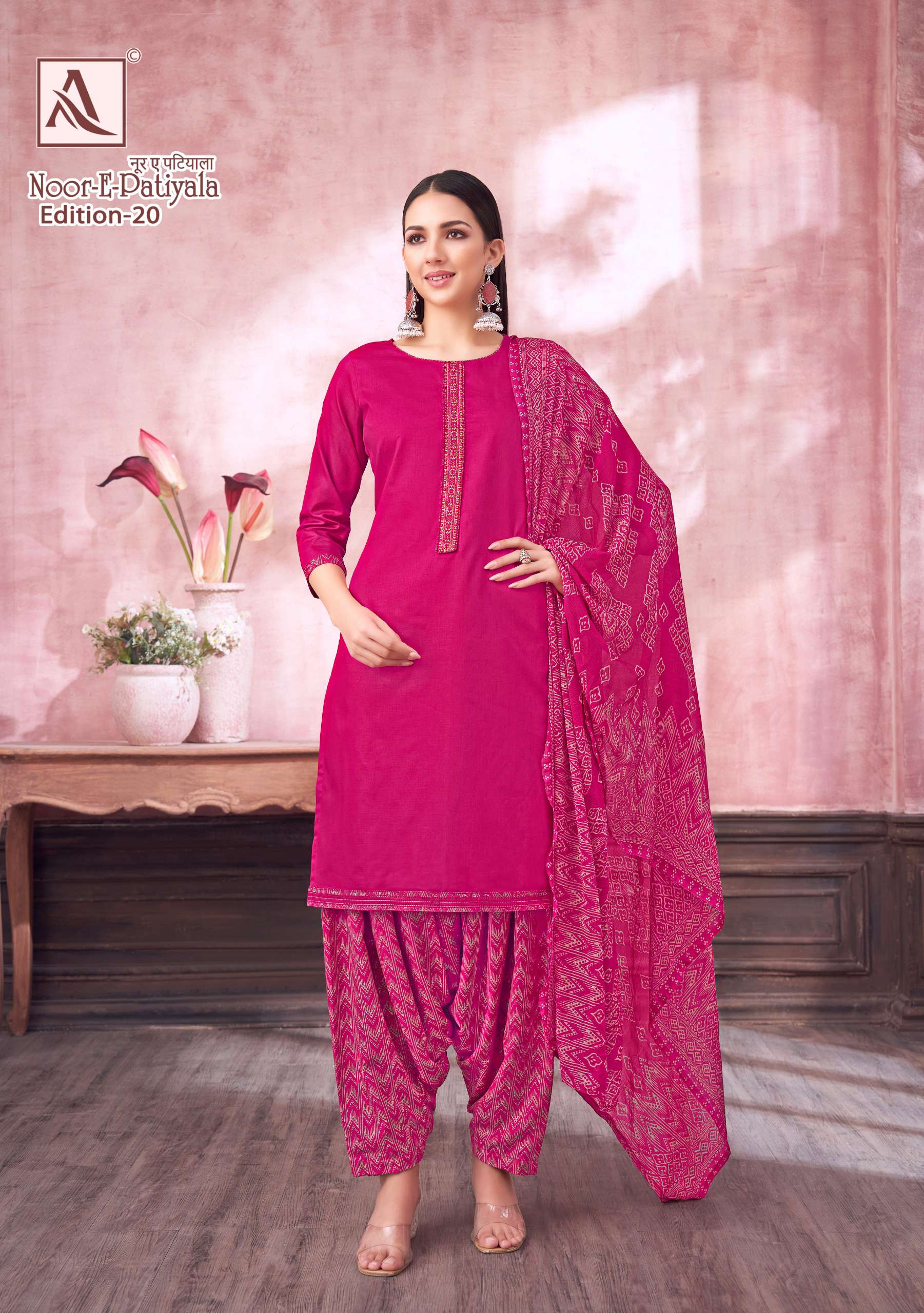 ALOK SUITS NOOR E PATIYALA EDITION 20 JAM COTTON FANCY WORK SUIT
