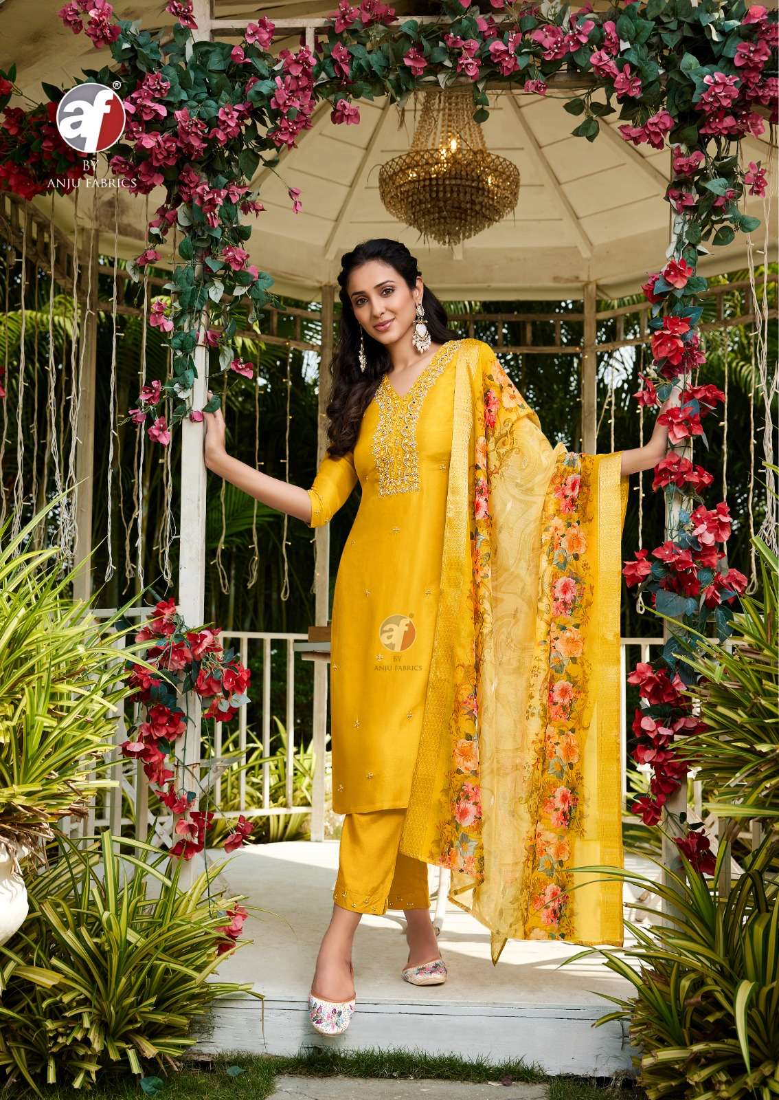 ANJU FABRICS GHUNGHAT VOL 12 SILK DESIGNER FANCY LADIES SUIT
