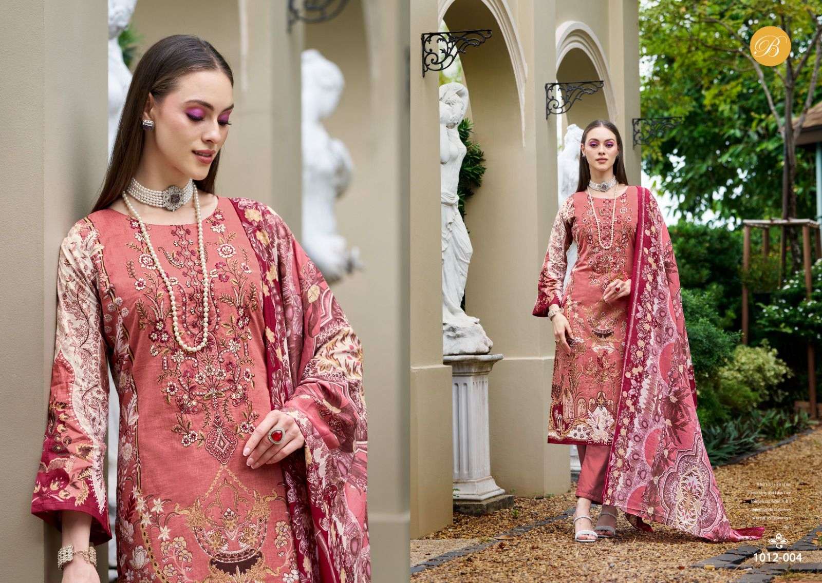 BELLIZA DESIGNER STUDIO NAIRA VOL 86 COTTON DIGITAL PRINTS WITH FANCY WORK SUIT
