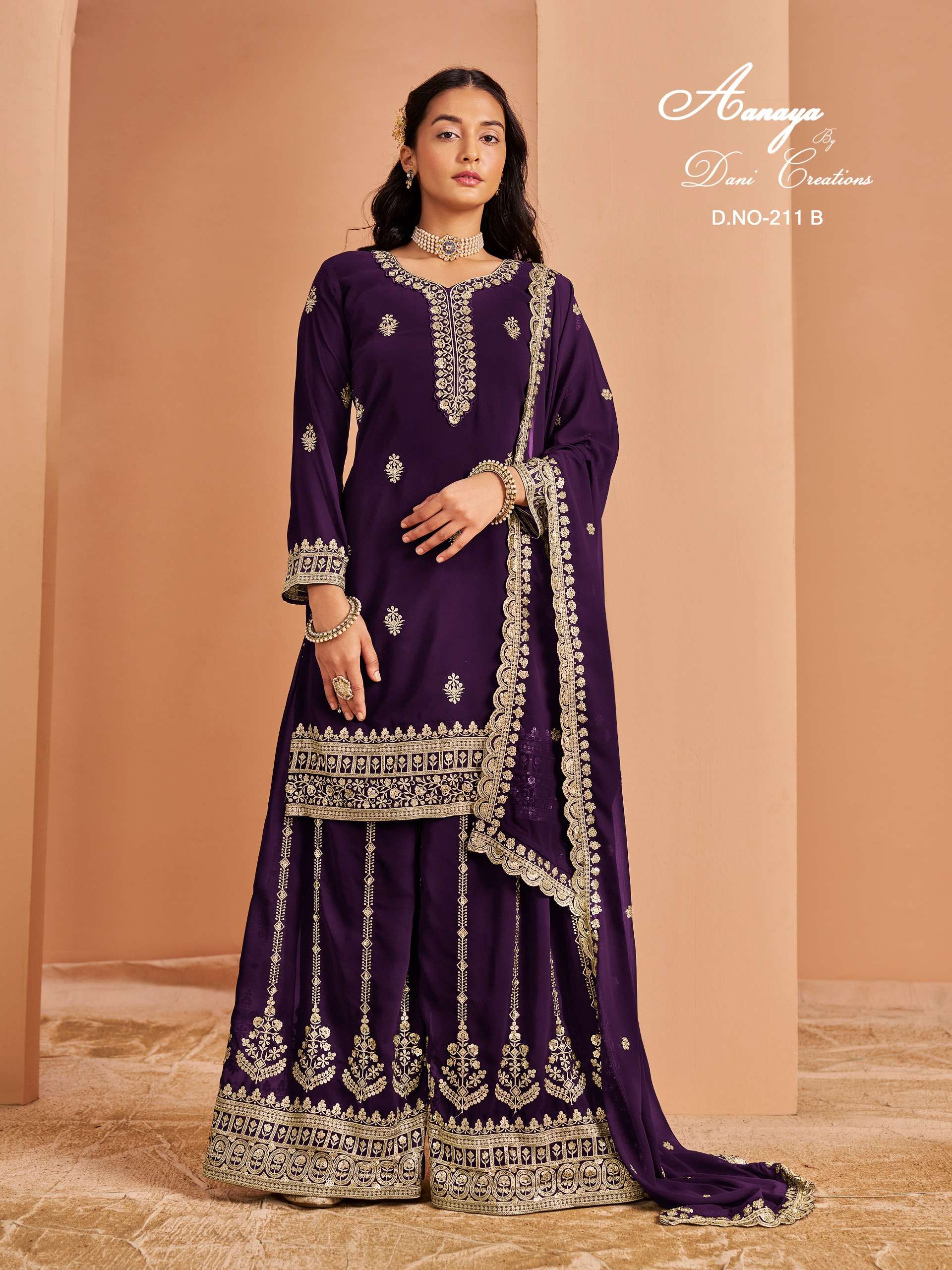 DANI CREATION AANAYA VOL 211 GEORGETTE HEAVY DESIGNER SUIT