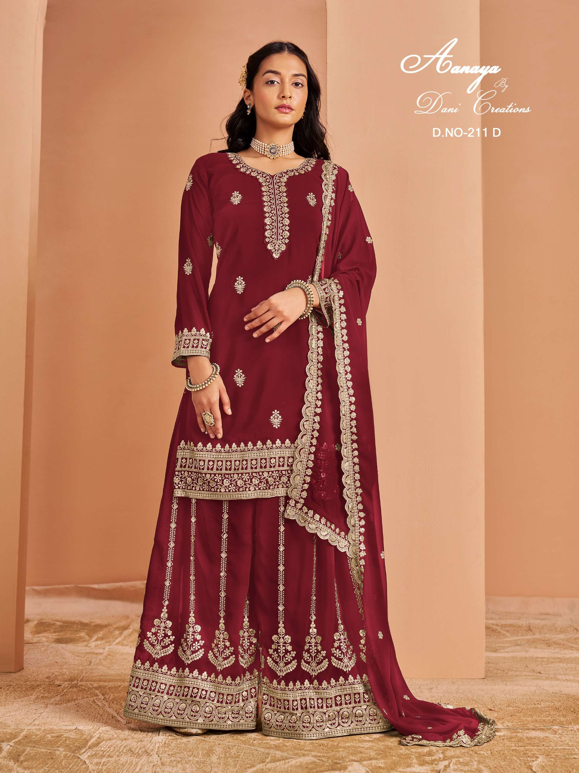 DANI CREATION AANAYA VOL 211 GEORGETTE HEAVY DESIGNER SUIT