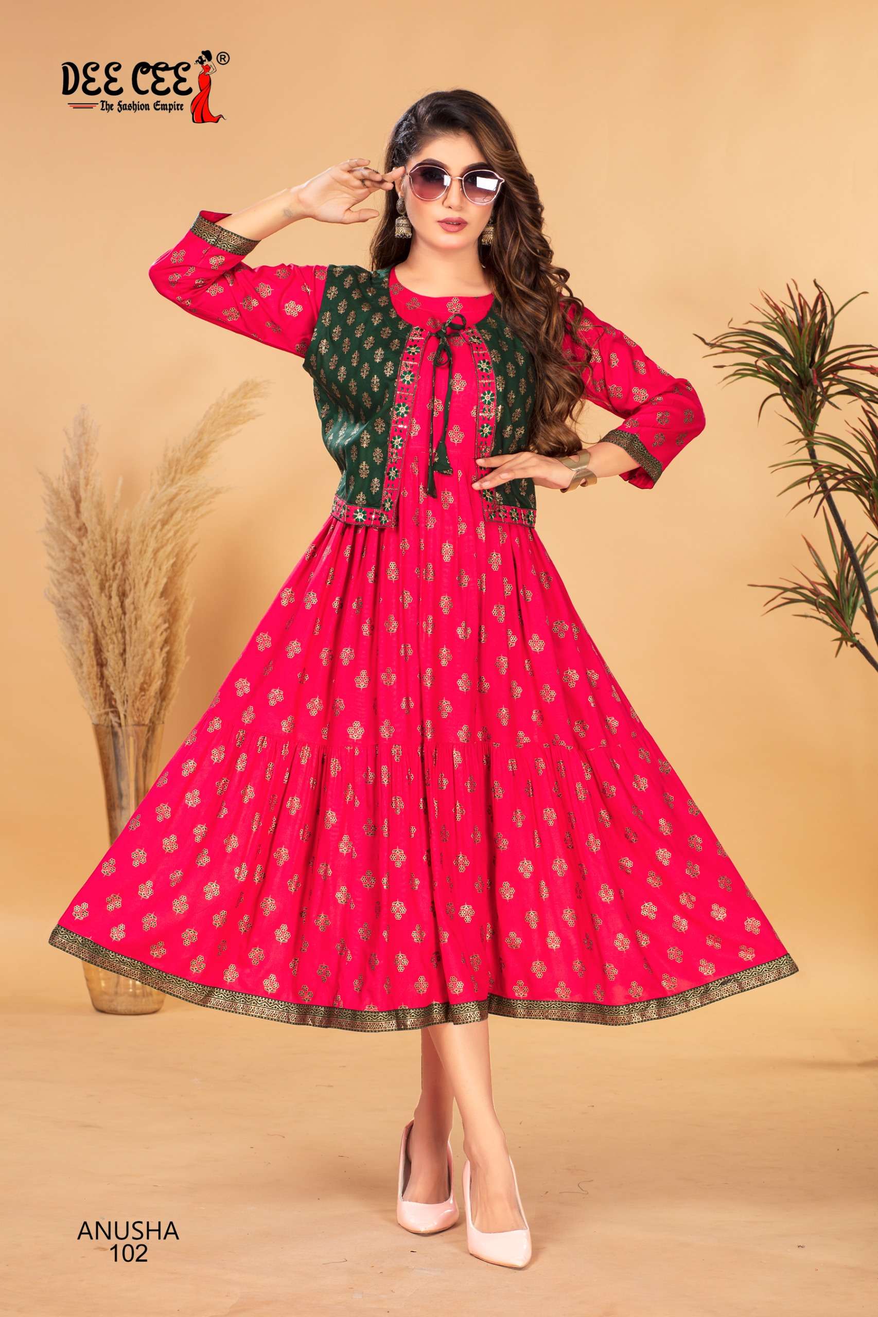 DEECEE ANUSHA FANCY MIDI GOWN WITH KOTI SET