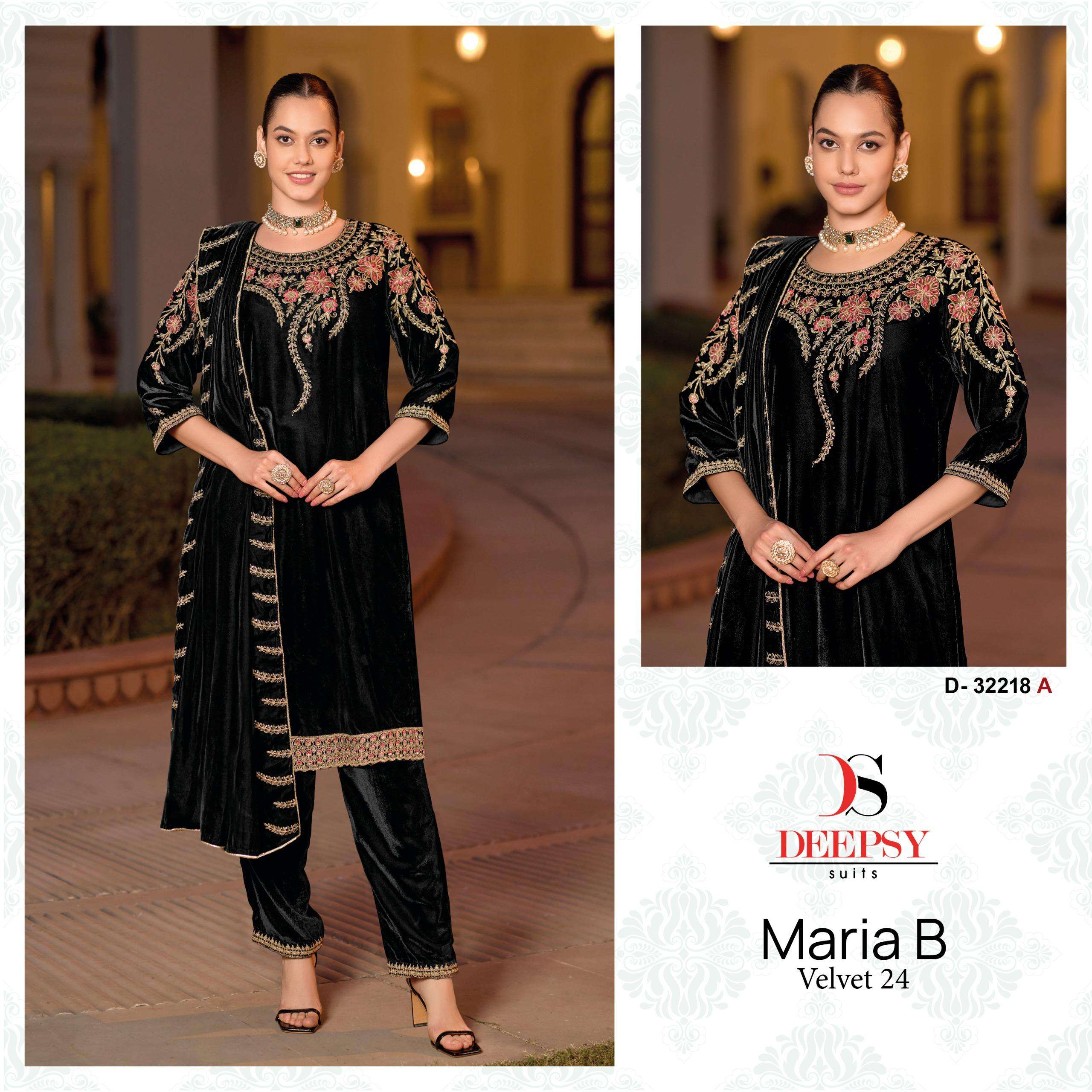  DEEPSY SUITS D 32218 VELVET HEAVY EMBROIDERED PAKISTANI SUIT