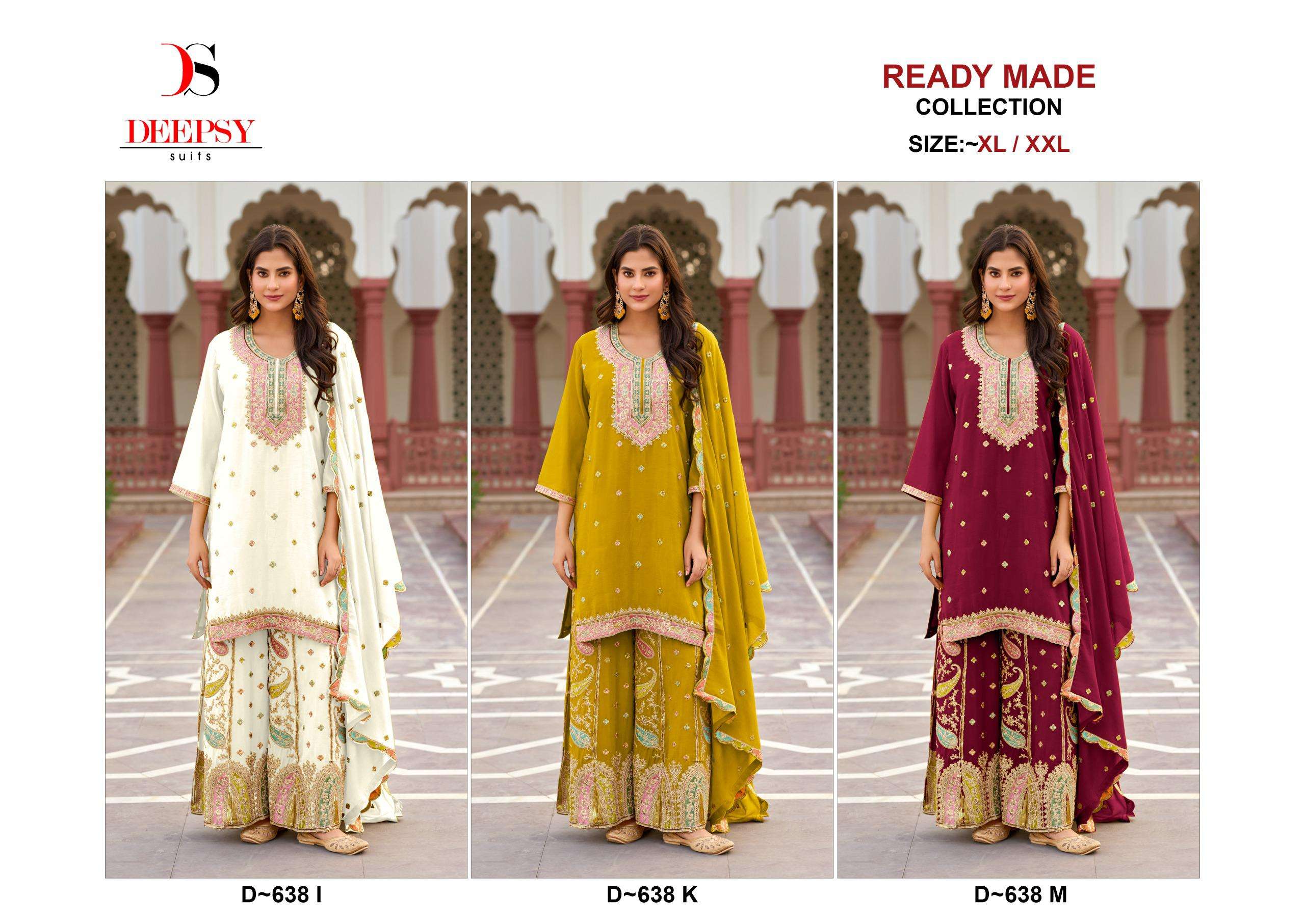 DEEPSY SUITS D 638 HEAVY EMBROIDERY DESIGNER PAKISTANI SUIT