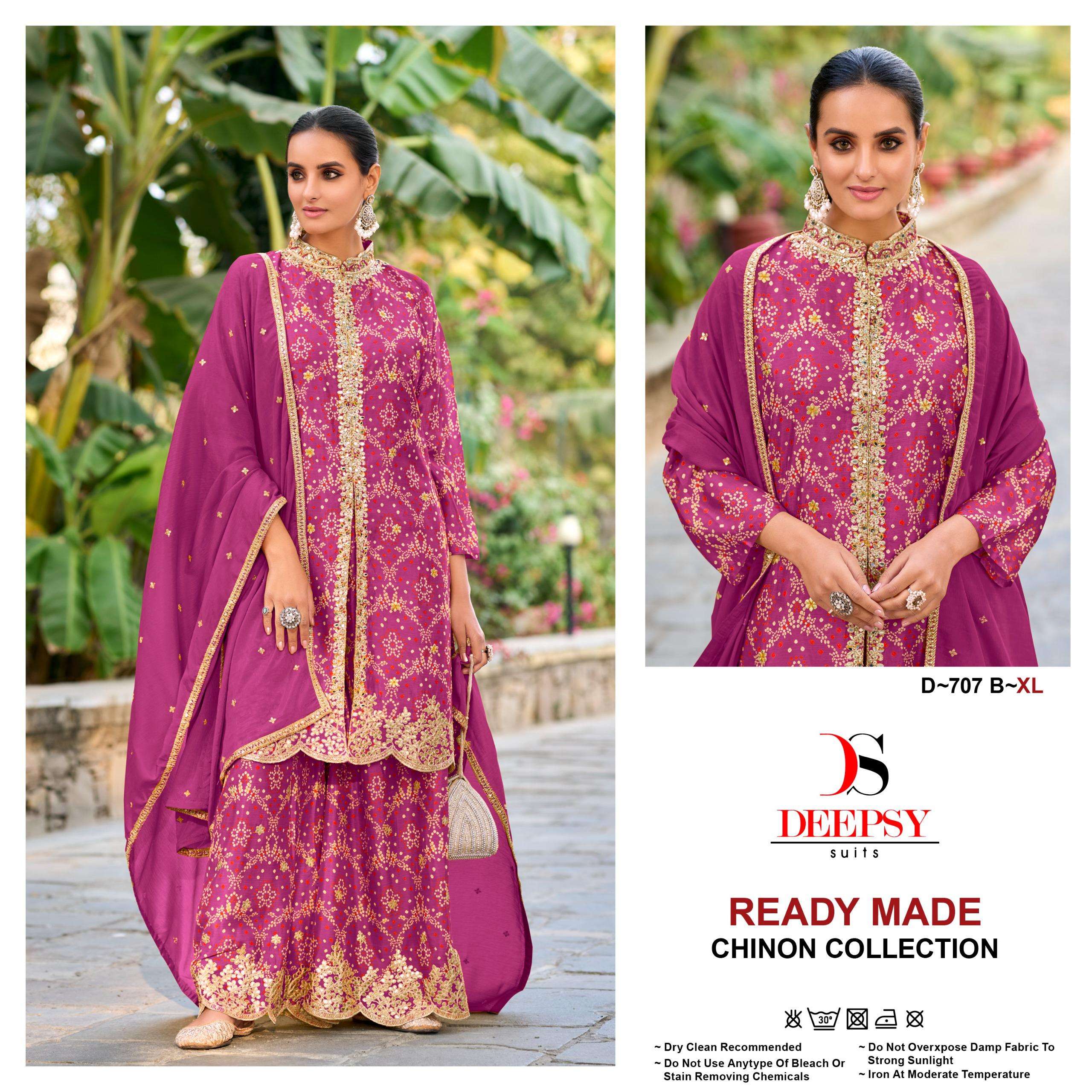 DEEPSY SUITS D 707 HEAVY EMBROIDERD WEDDING WEAR PAKISTANI SUIT