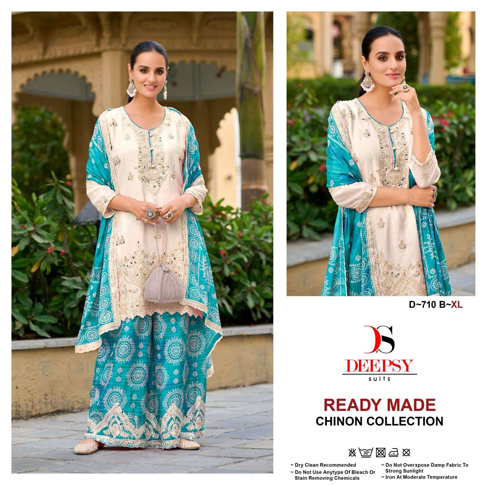 DEEPSY SUITS D 710 HEAVY BEAUTIFUL DESIGNER READY MADE PAKISTANI SUIT