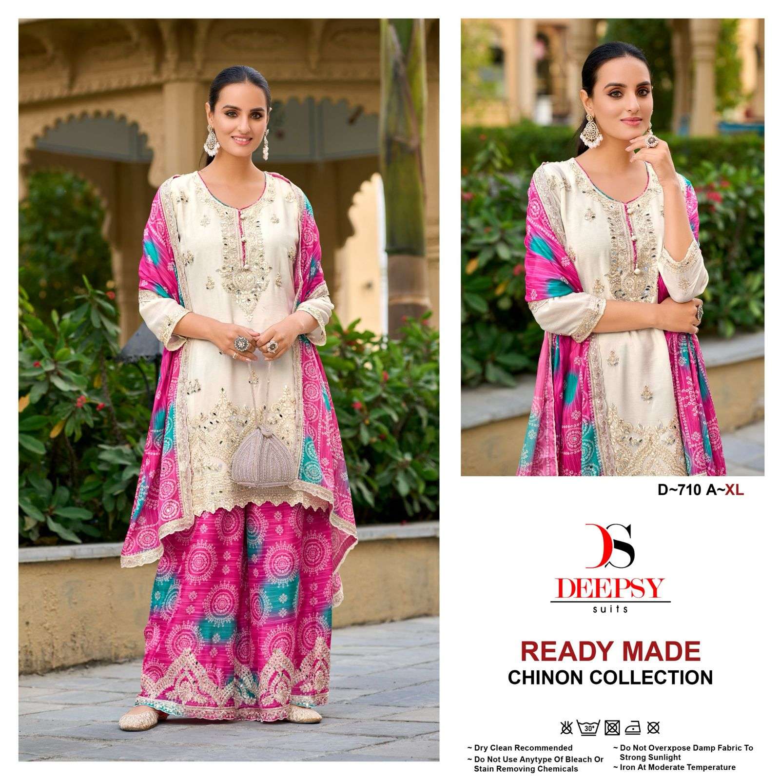 DEEPSY SUITS D 710 HEAVY BEAUTIFUL DESIGNER READY MADE PAKISTANI SUIT