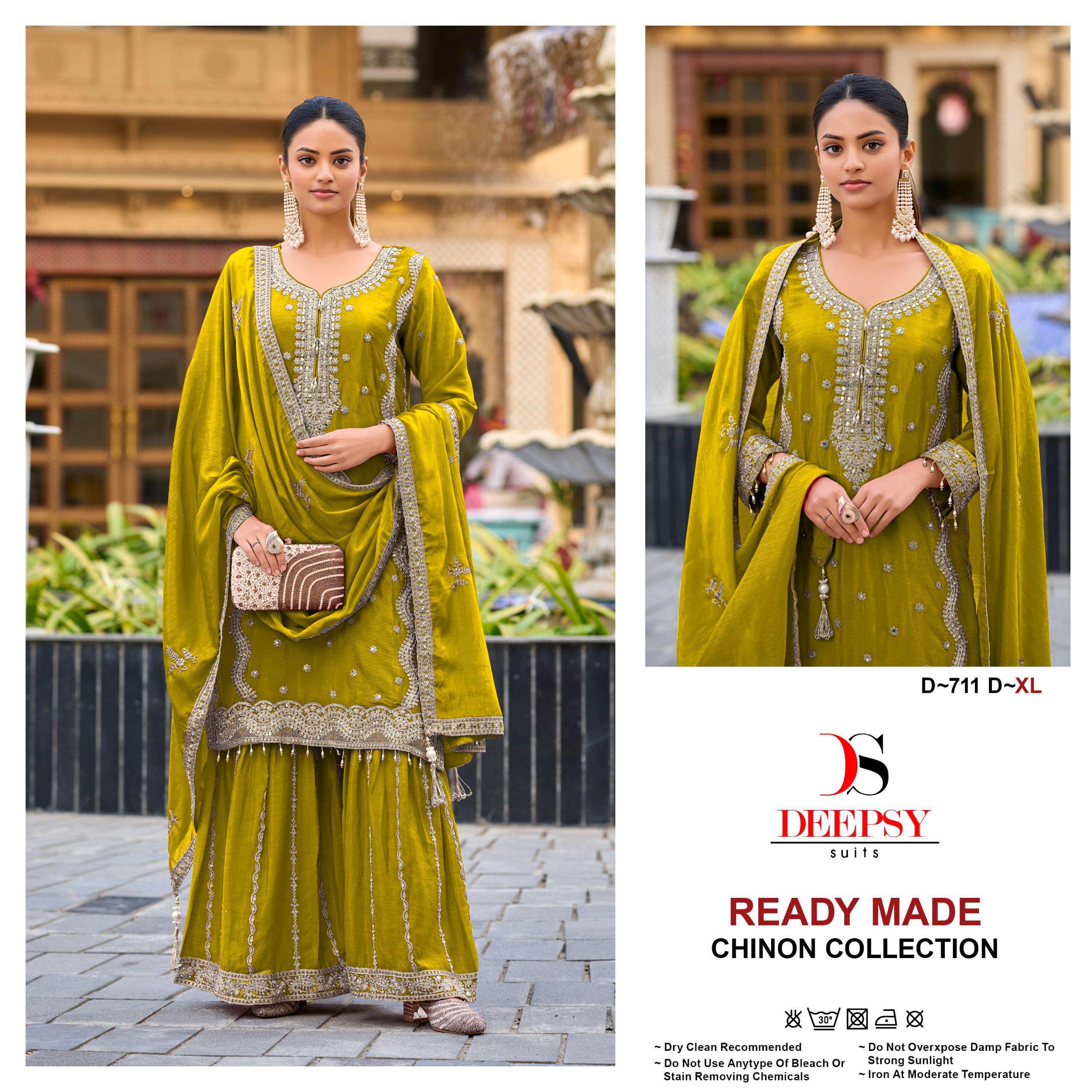 DEEPSY SUITS D 711 HEAVY EMBROIDERED DESIGNER SUIT