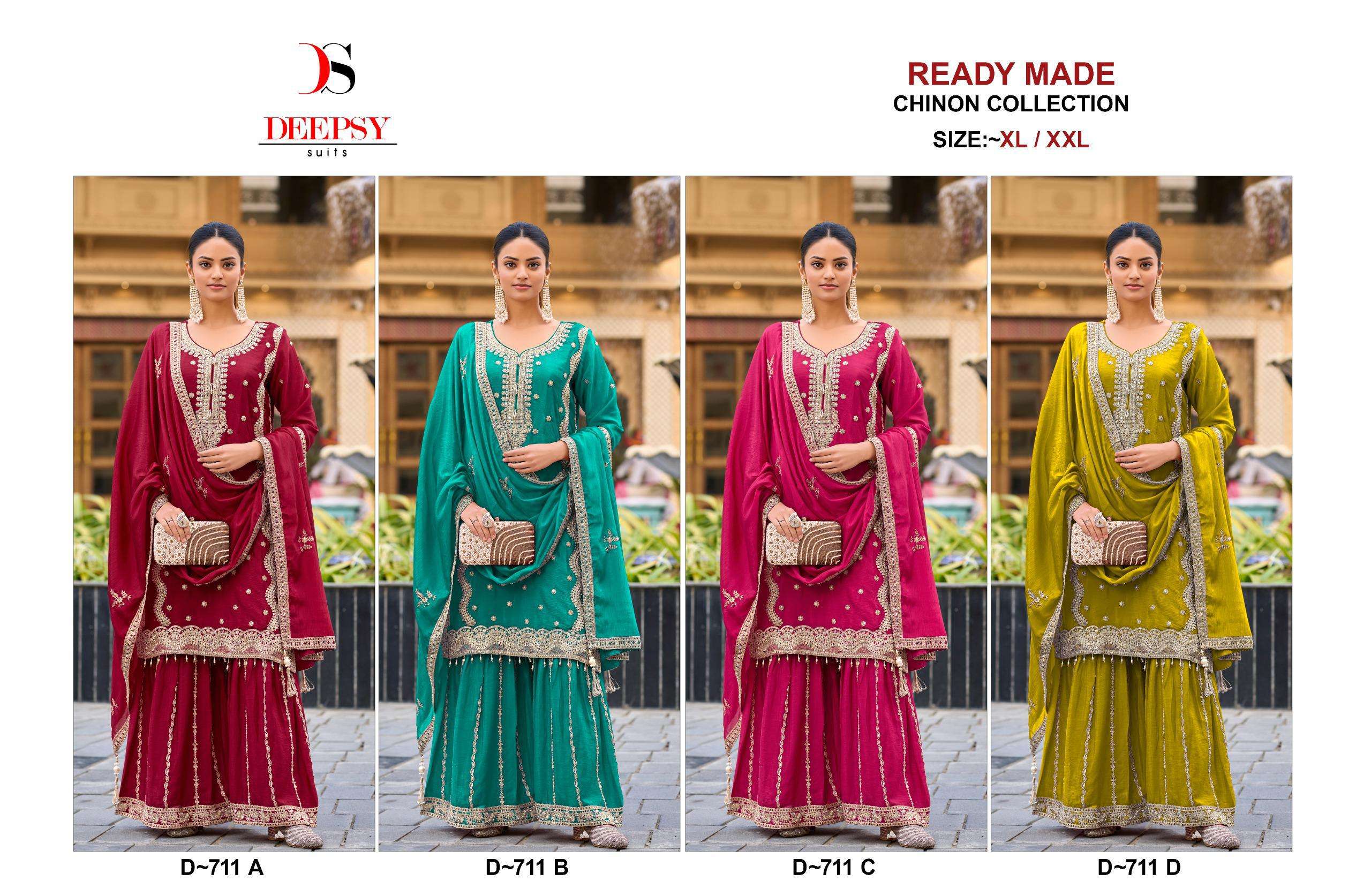 DEEPSY SUITS D 711 HEAVY EMBROIDERED DESIGNER SUIT
