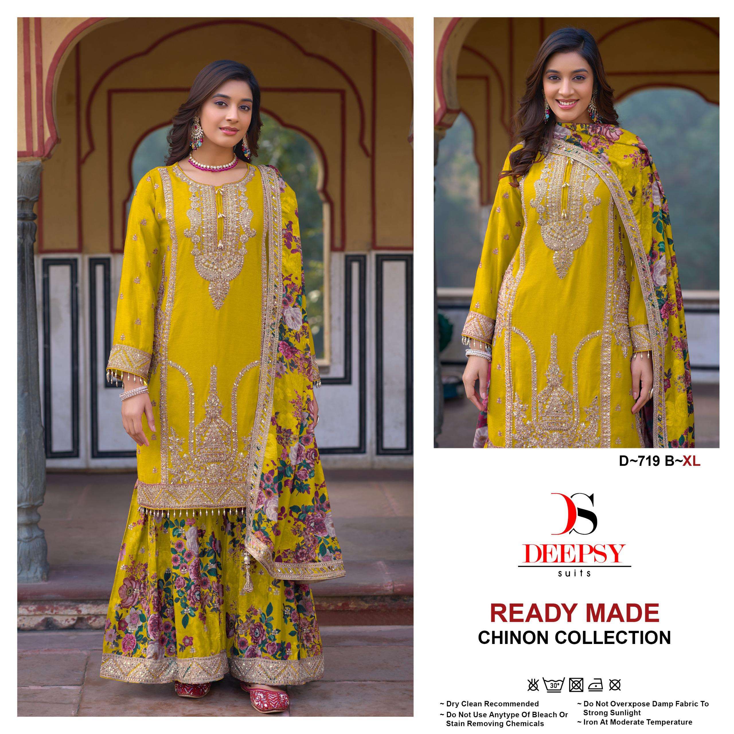 DEEPSY SUITS D 719 HEAVY EMBROIDERED WEDDING WEAR PAKISTANI SUIT