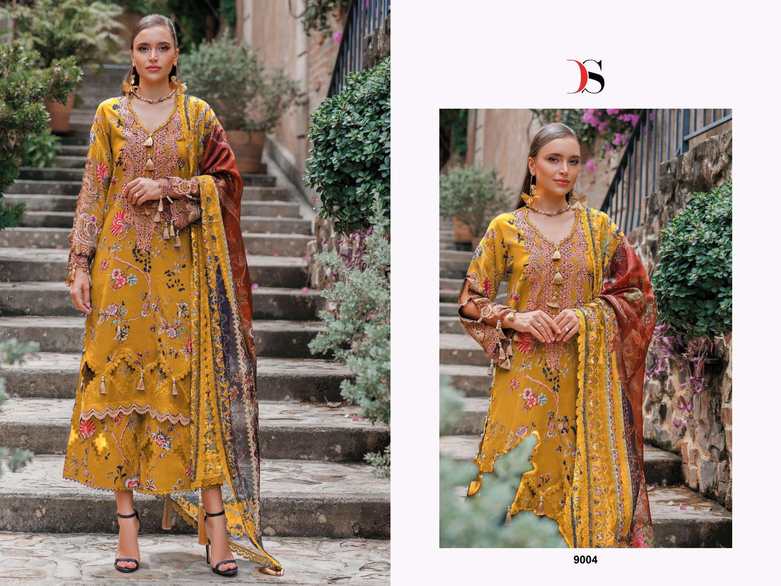 DEEPSY SUITS JADE FLORA 25 VISCOSE FANCY WORK SALWAR KAMEEZ 