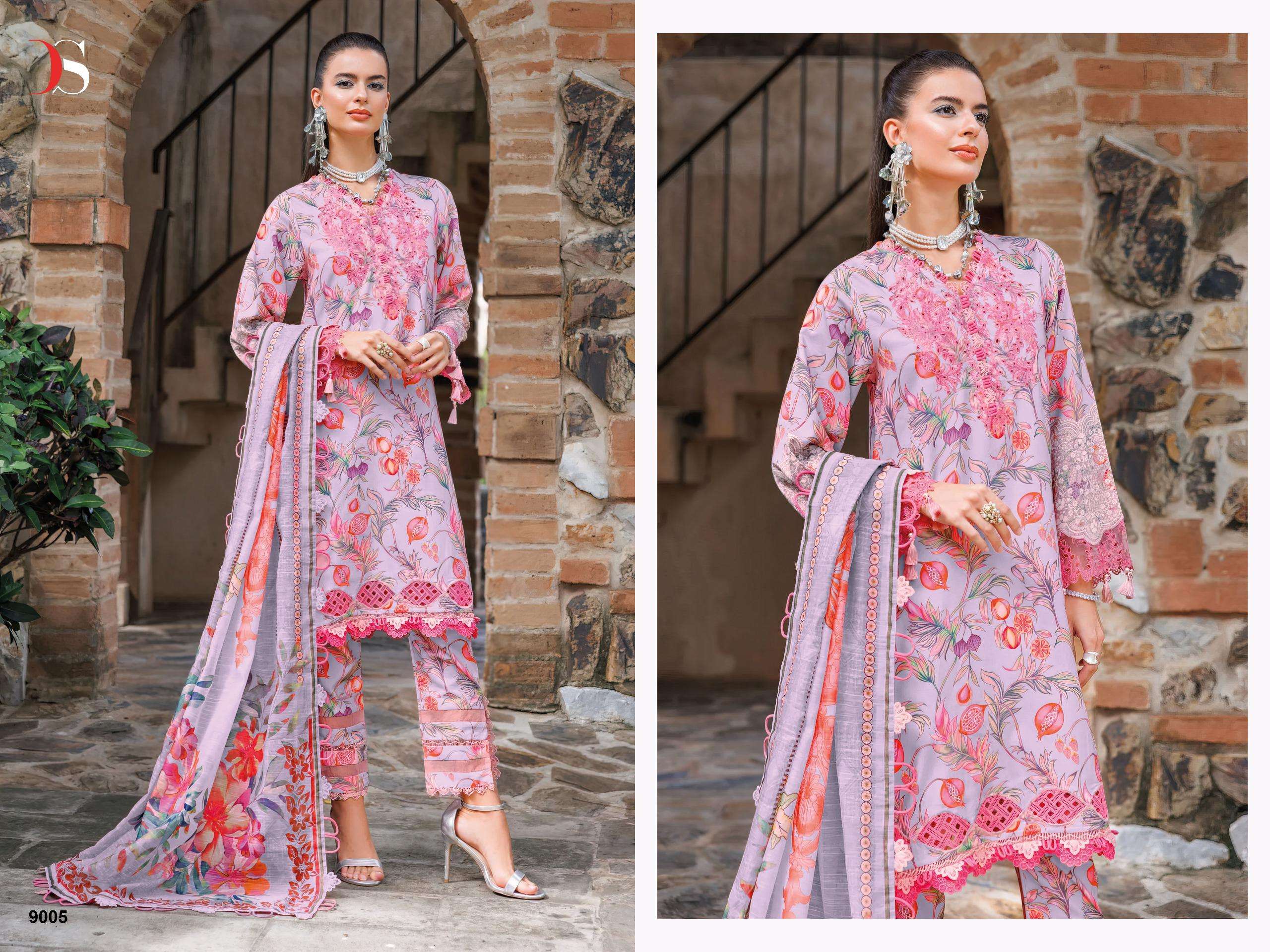DEEPSY SUITS JADE FLORA 25 VISCOSE FANCY WORK SALWAR KAMEEZ 