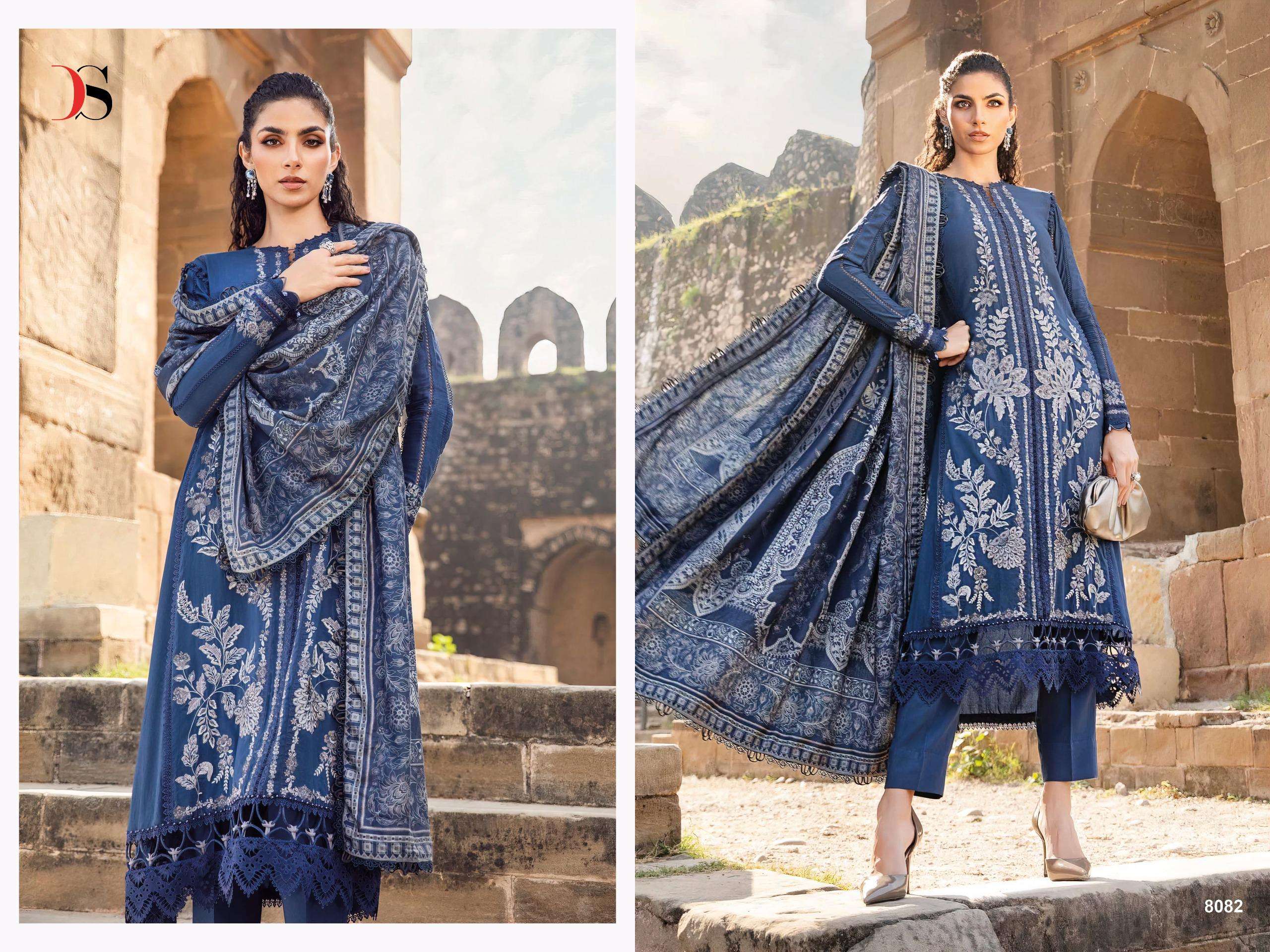 DEEPSY SUITS MARIIA B EMBROIDERED RAYON COLLECTION FANCY WORK SUIT